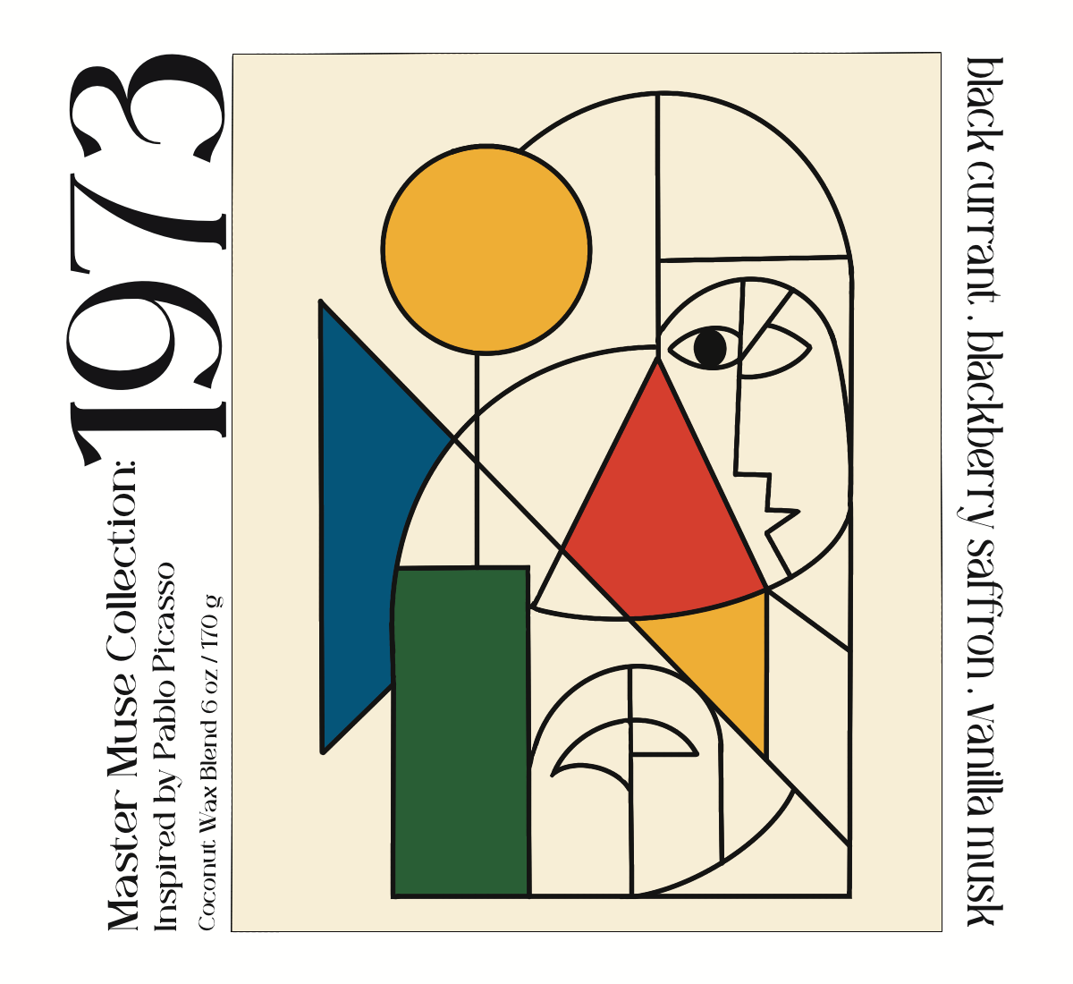 1973 - Master Muse Glass Jar Candle (Inspired by Picasso)