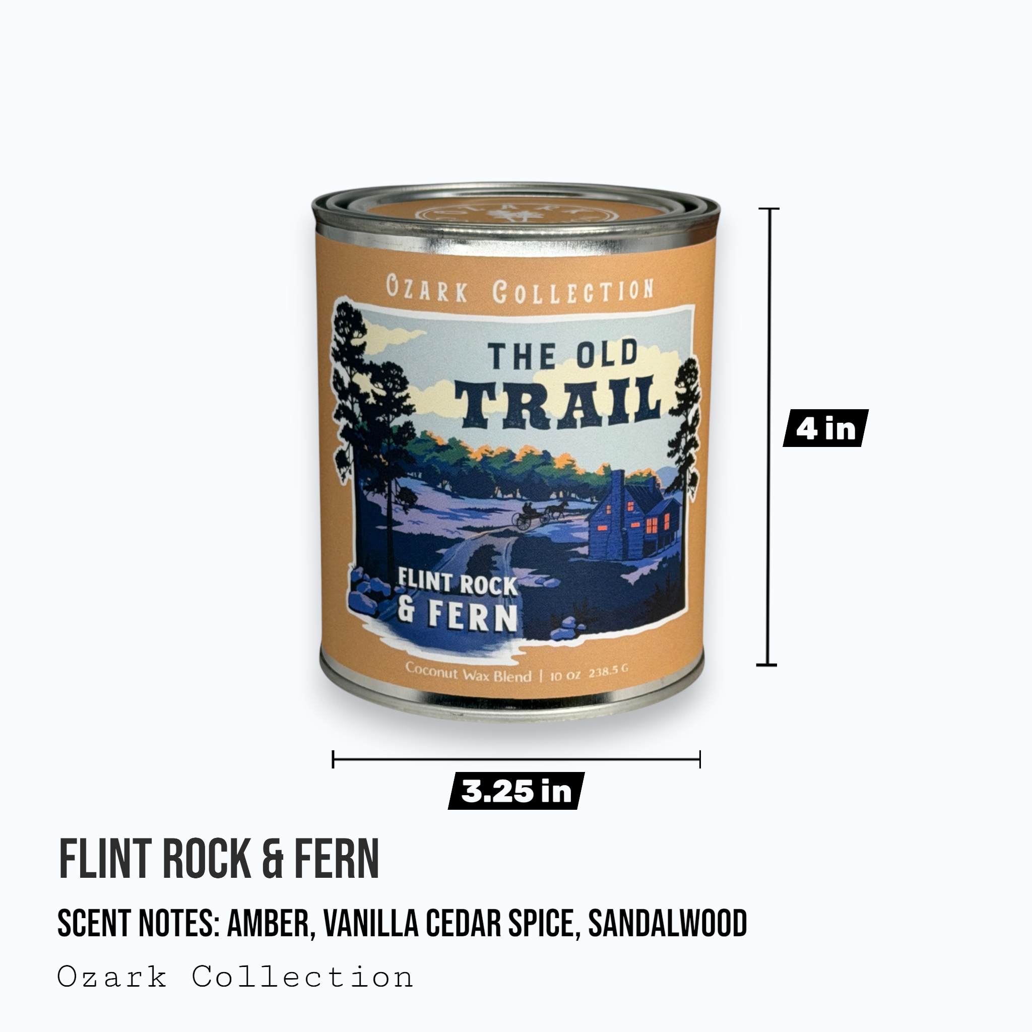 Flint Rock & Fern — Ozark Collection Paint Can Candle