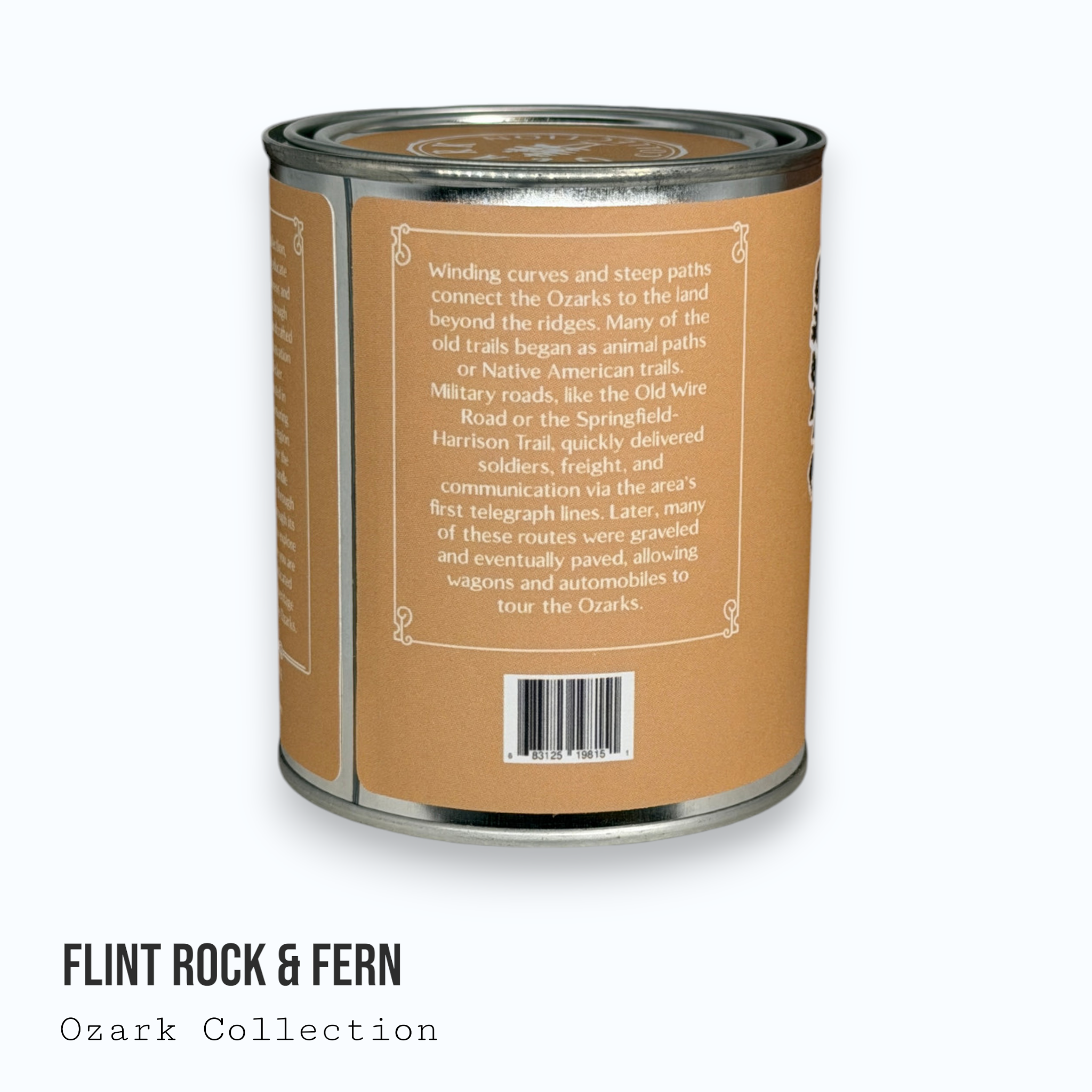 Flint Rock & Fern — Ozark Collection Paint Can Candle