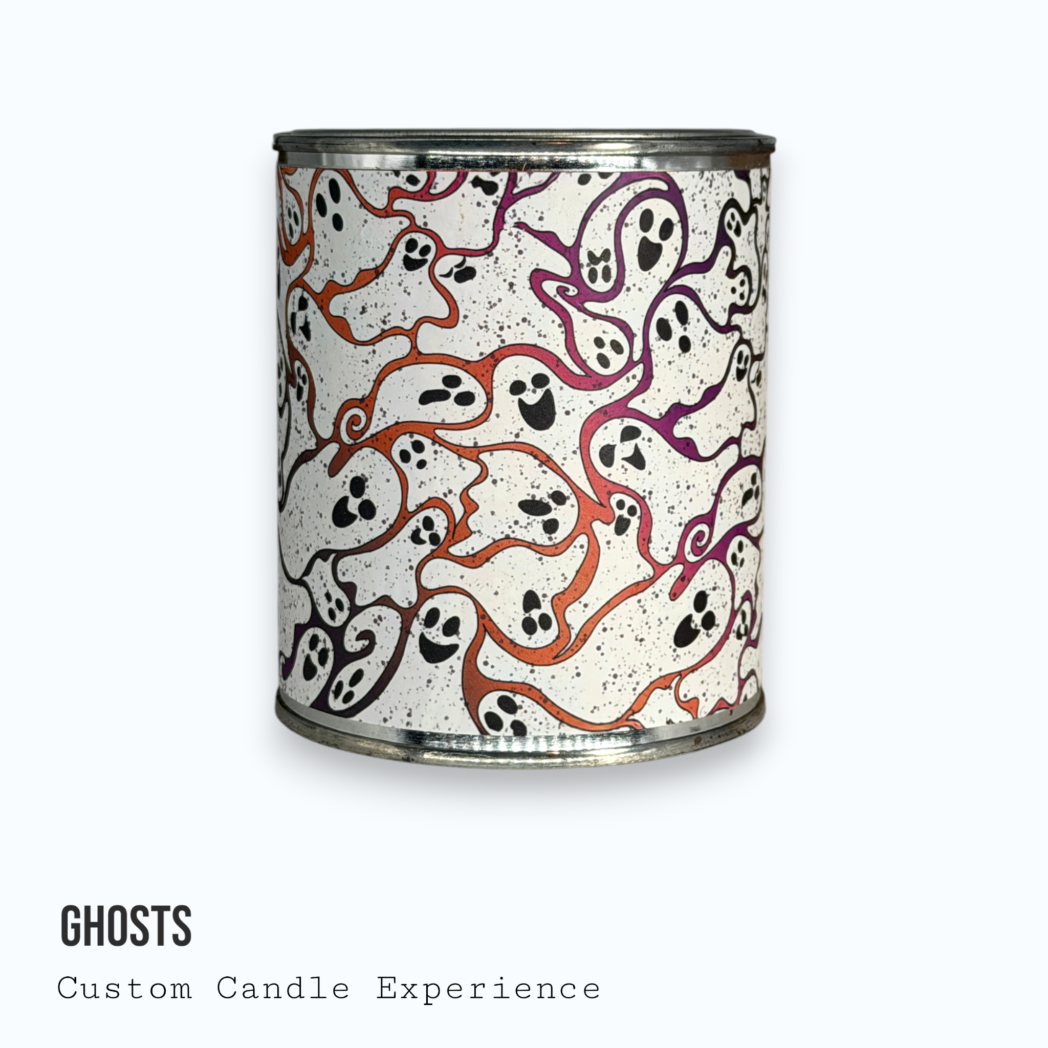 Halloween Ghosts Custom Candle