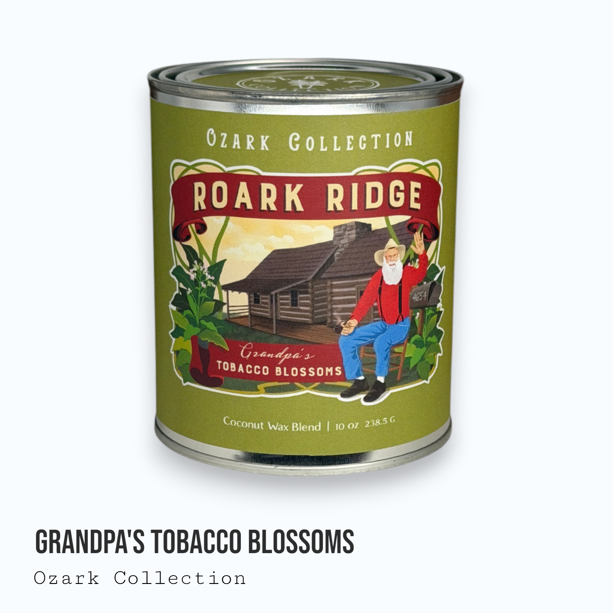 Grandpa's Tobacco Blossoms — Ozark Collection Paint Can Candle