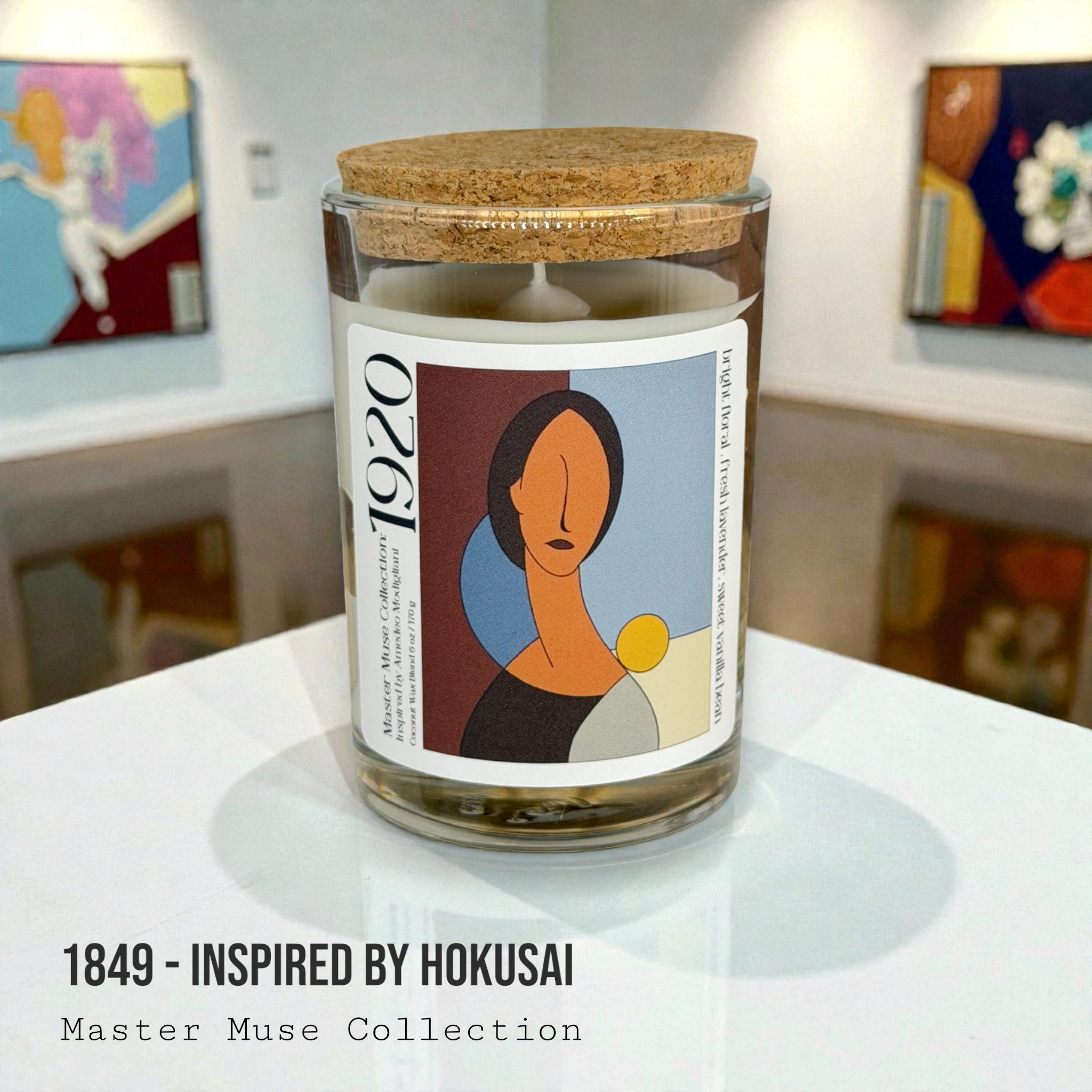 1920 - Master Muse Glass Jar Candle (Inspired by Modigliani)