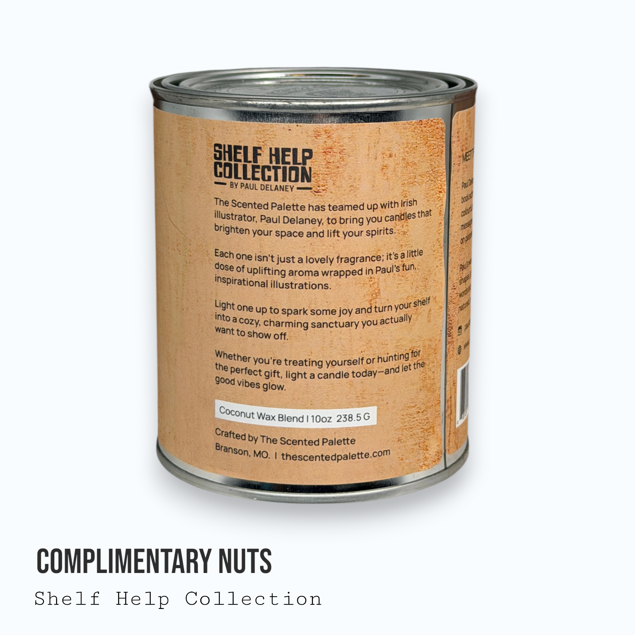 Complimentary Nuts — Shelf Help Collection Paint Can Candle