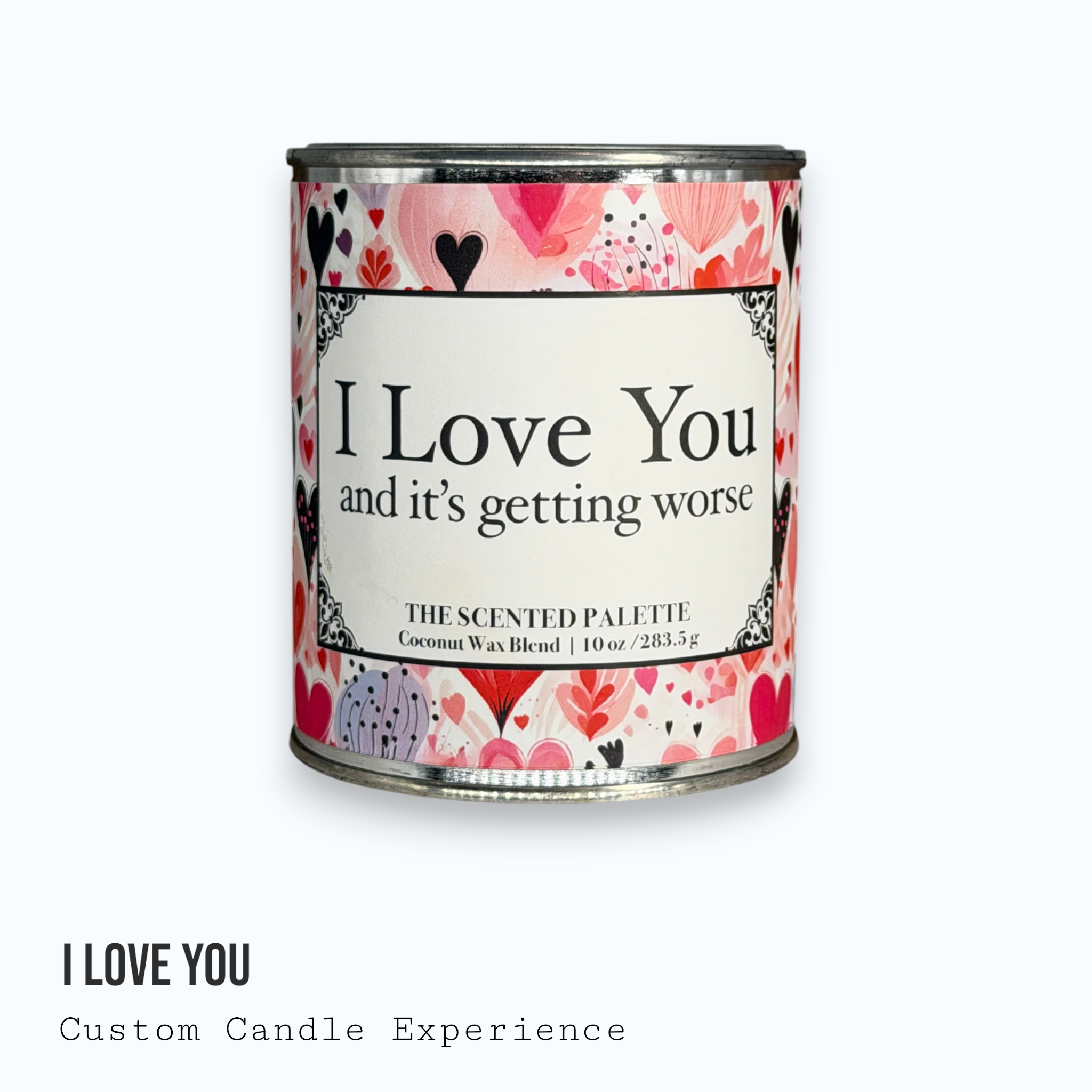 I Love You Custom Candle