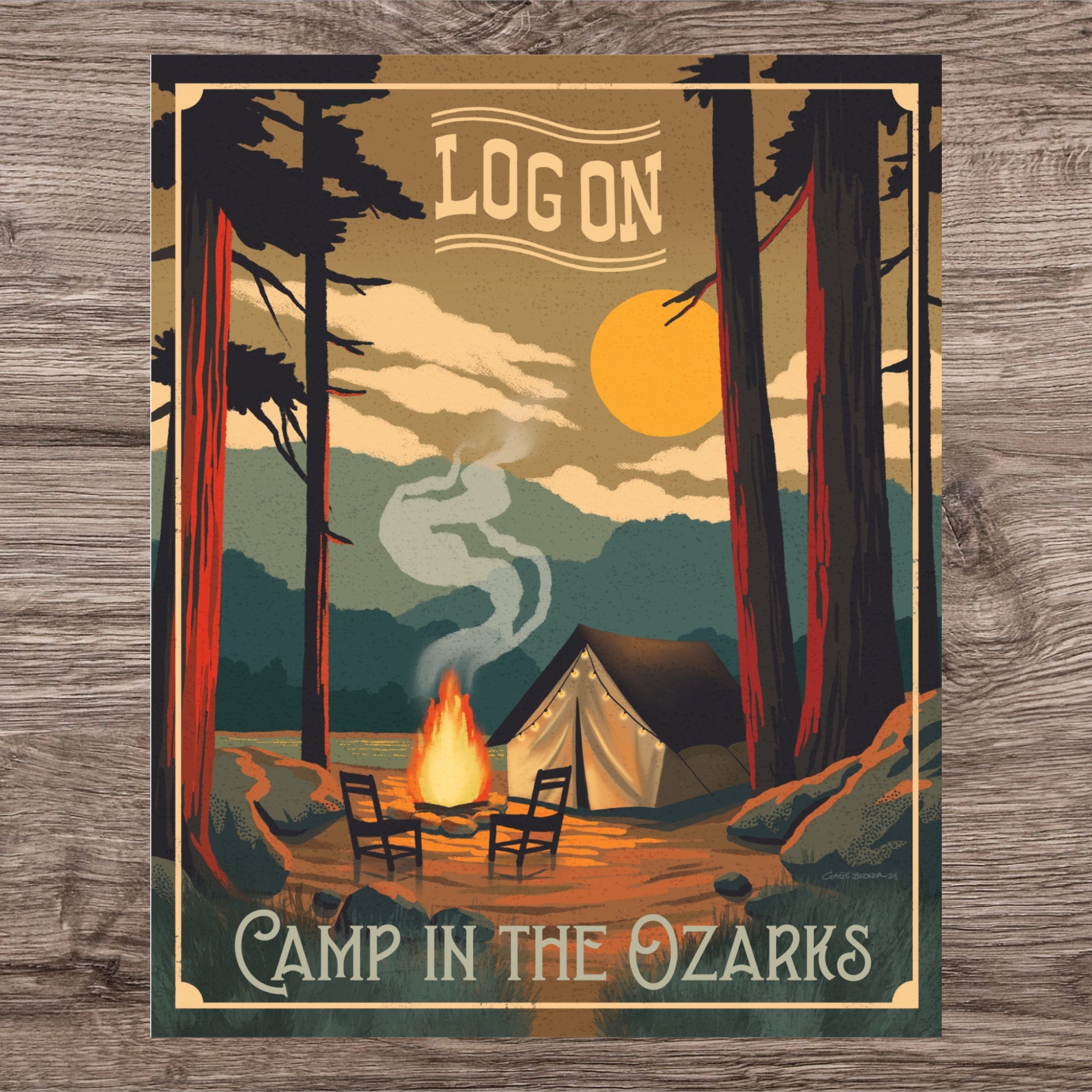 Art Print - Log On
