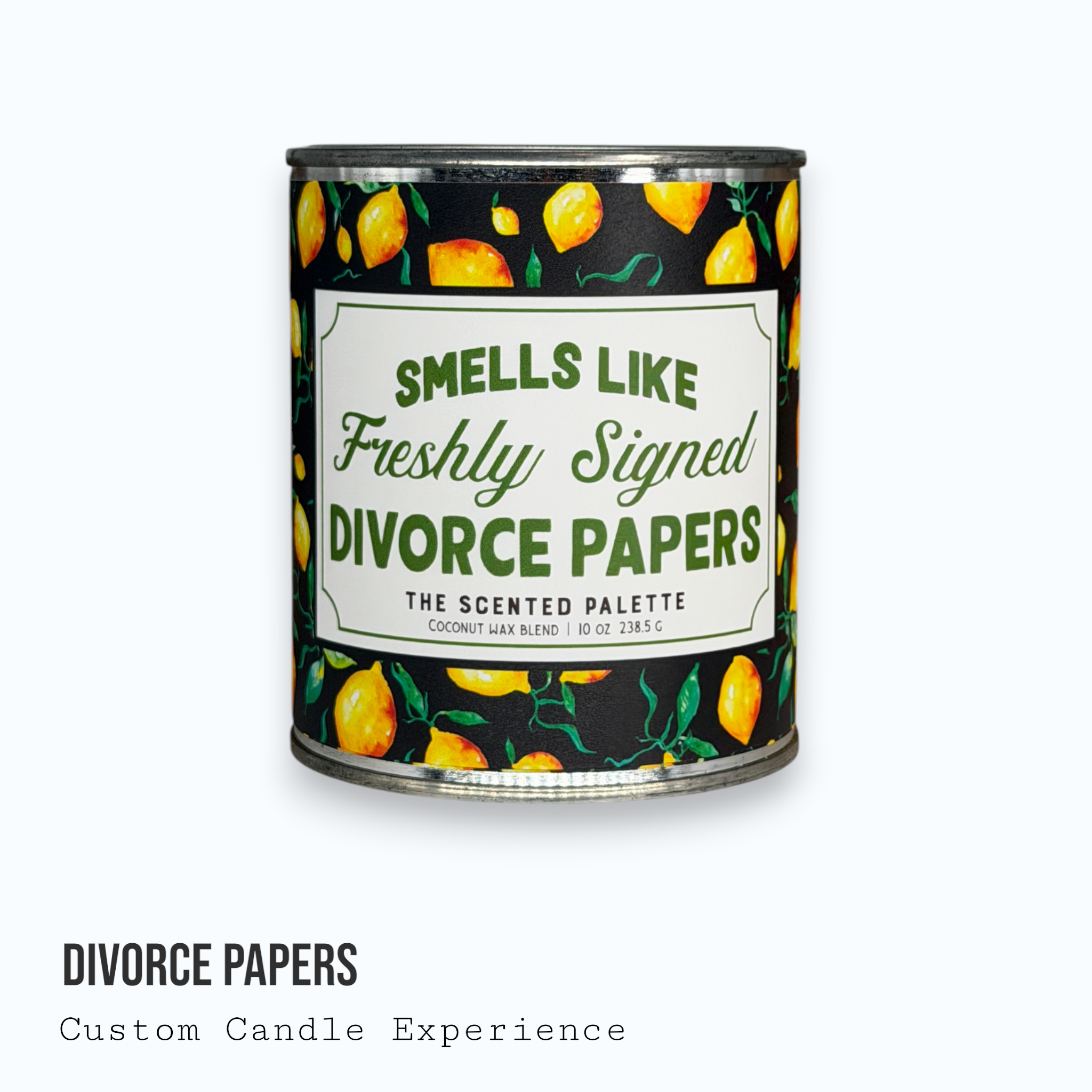 Divorce Papers Custom Candle