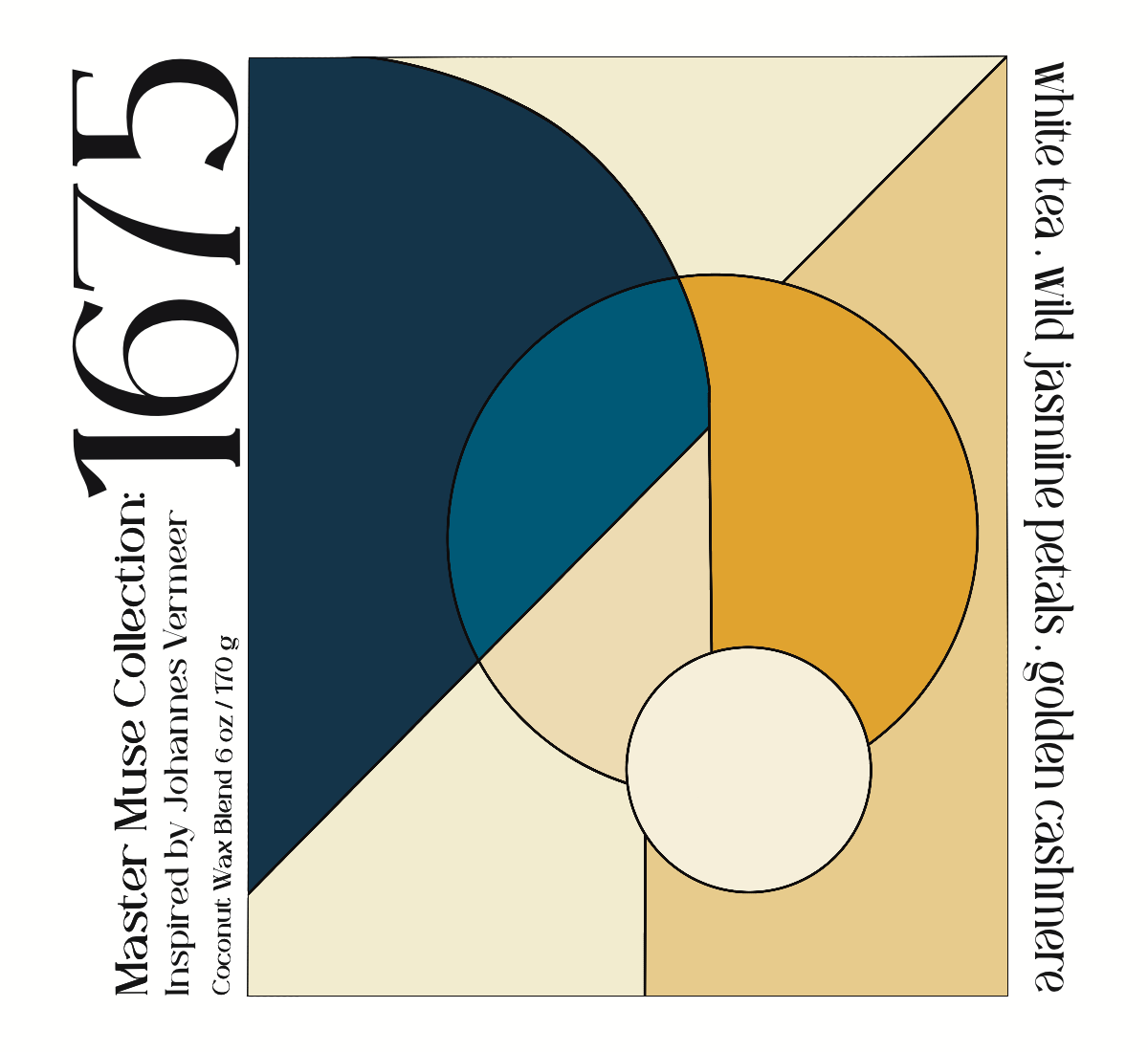 1675 - Master Muse Glass Jar Candle (Inspired by Vermeer)
