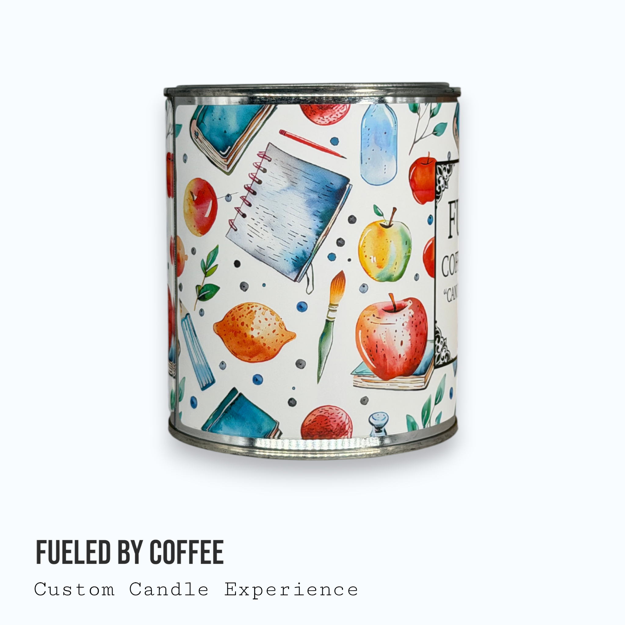 Fueled By Coffee Custom Candle