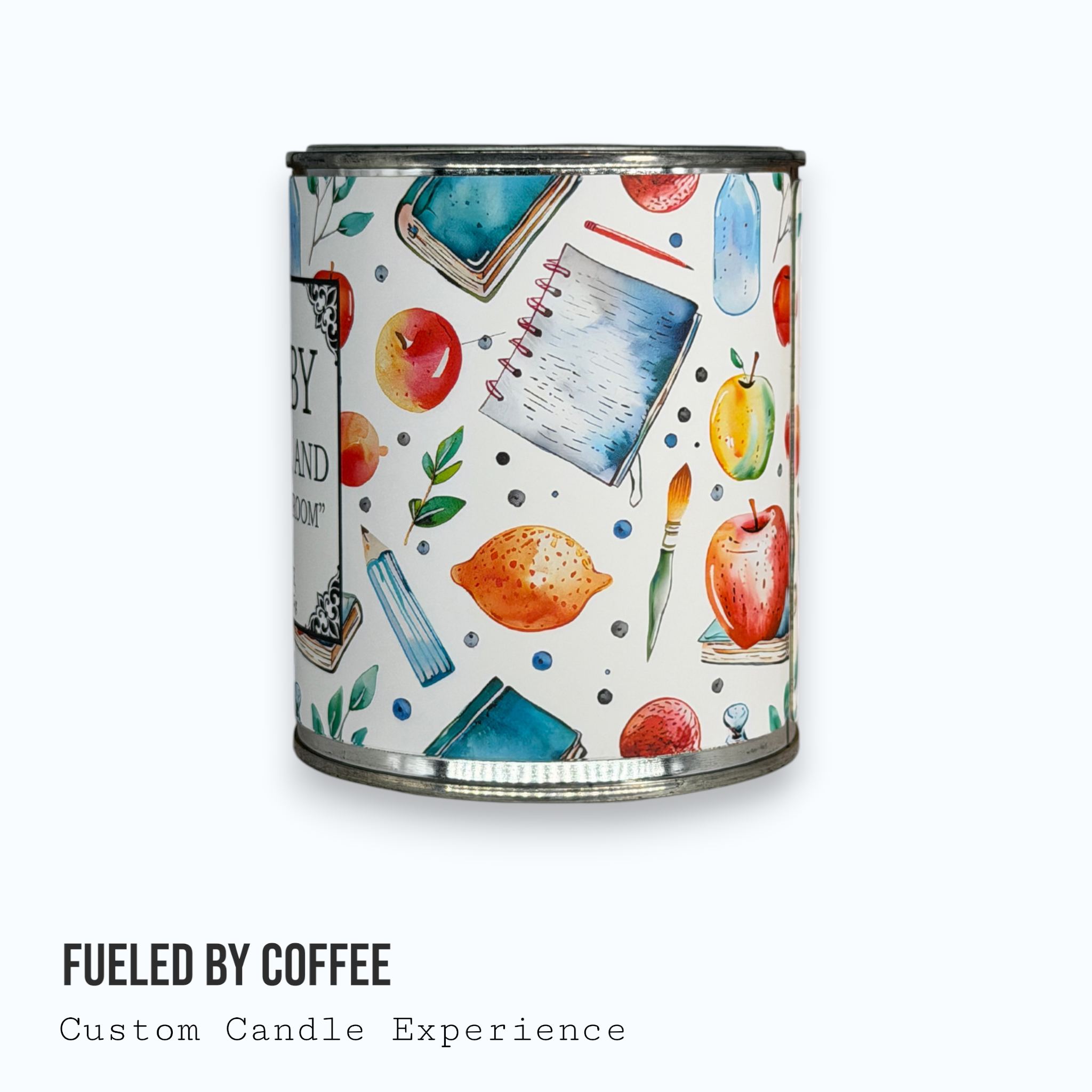 Fueled By Coffee Custom Candle