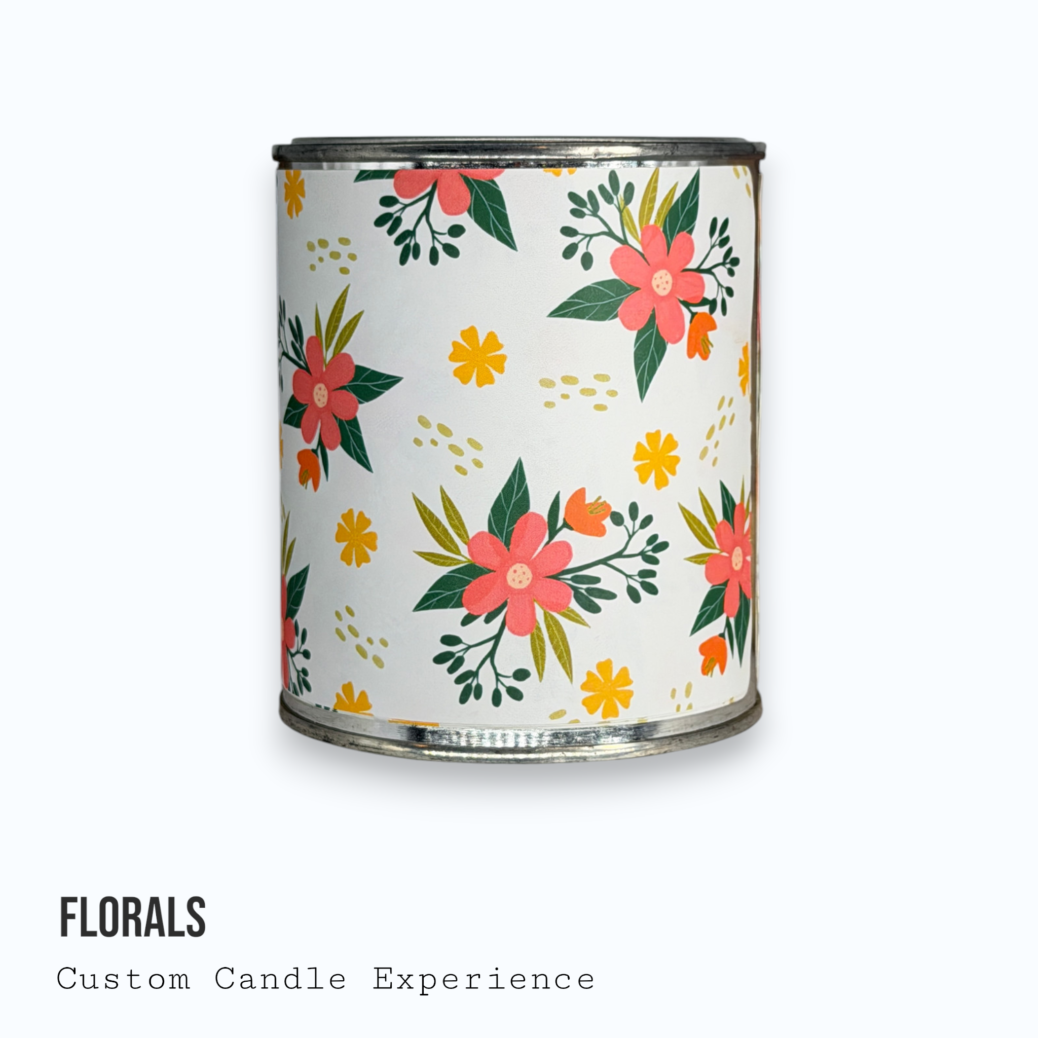 Florals Custom Candle