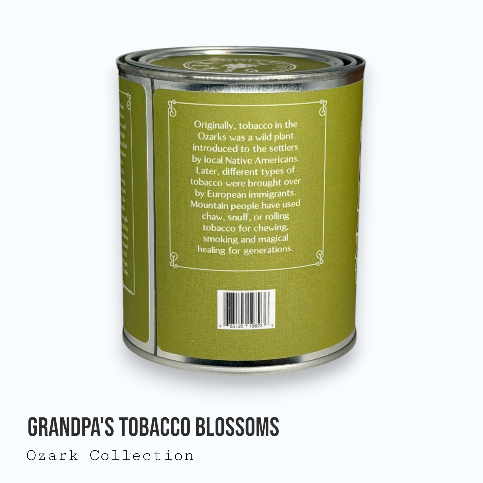 Grandpa's Tobacco Blossoms — Ozark Collection Paint Can Candle