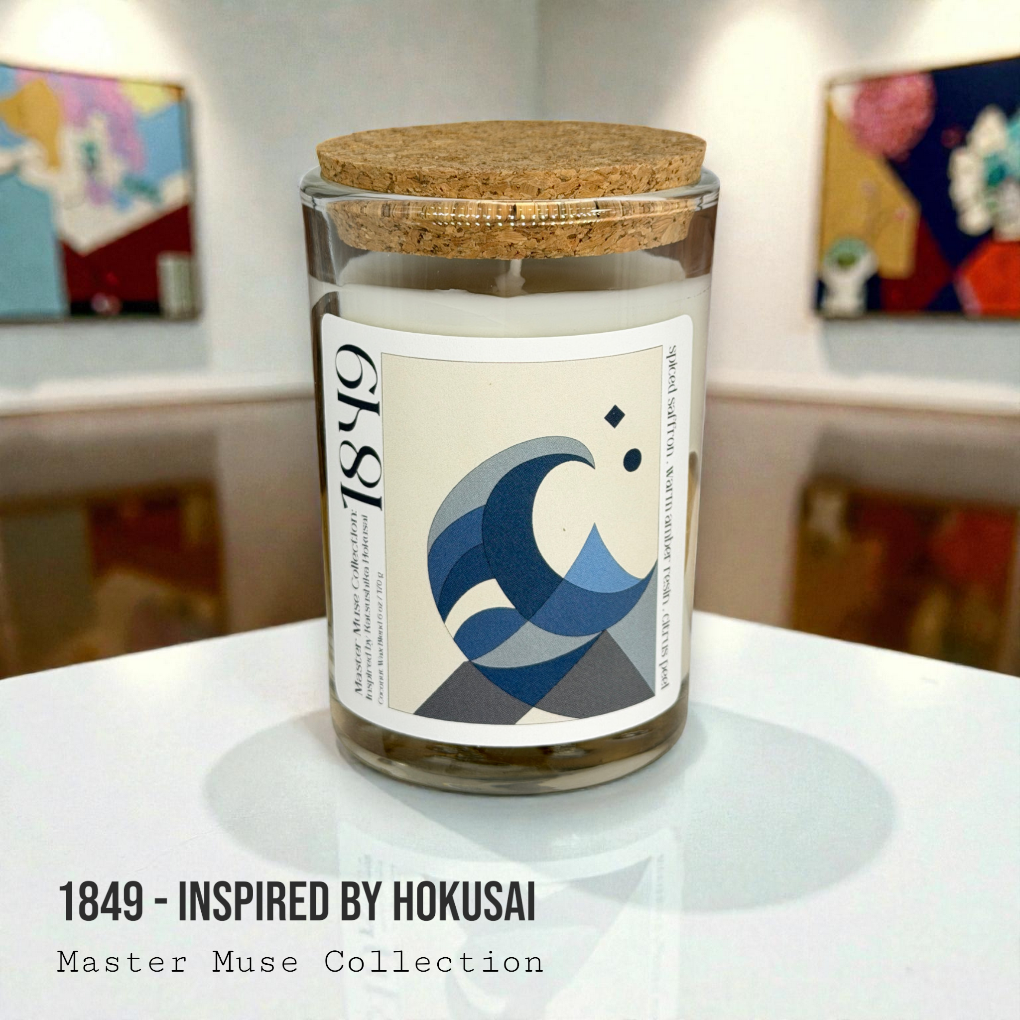 1849 - Master Muse Glass Jar Candle (Inspired by Hokusai)