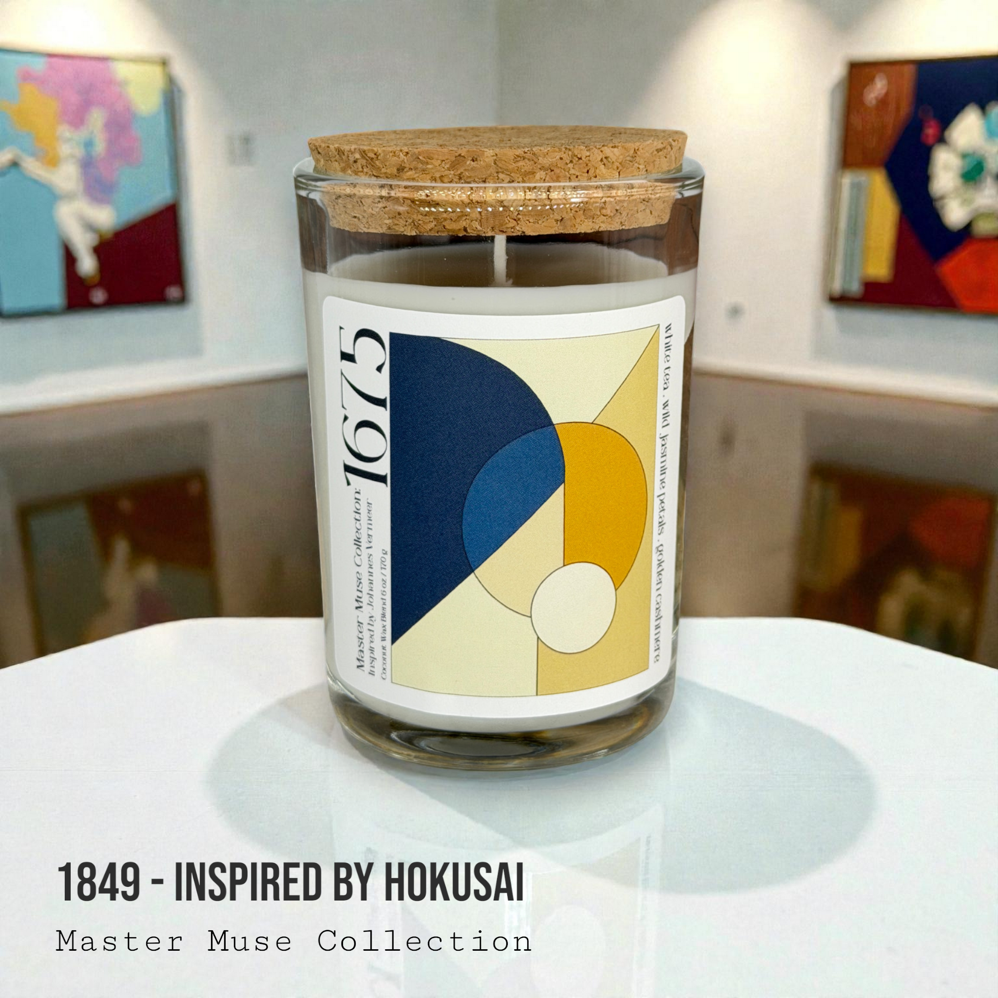 1675 - Master Muse Glass Jar Candle (Inspired by Vermeer)