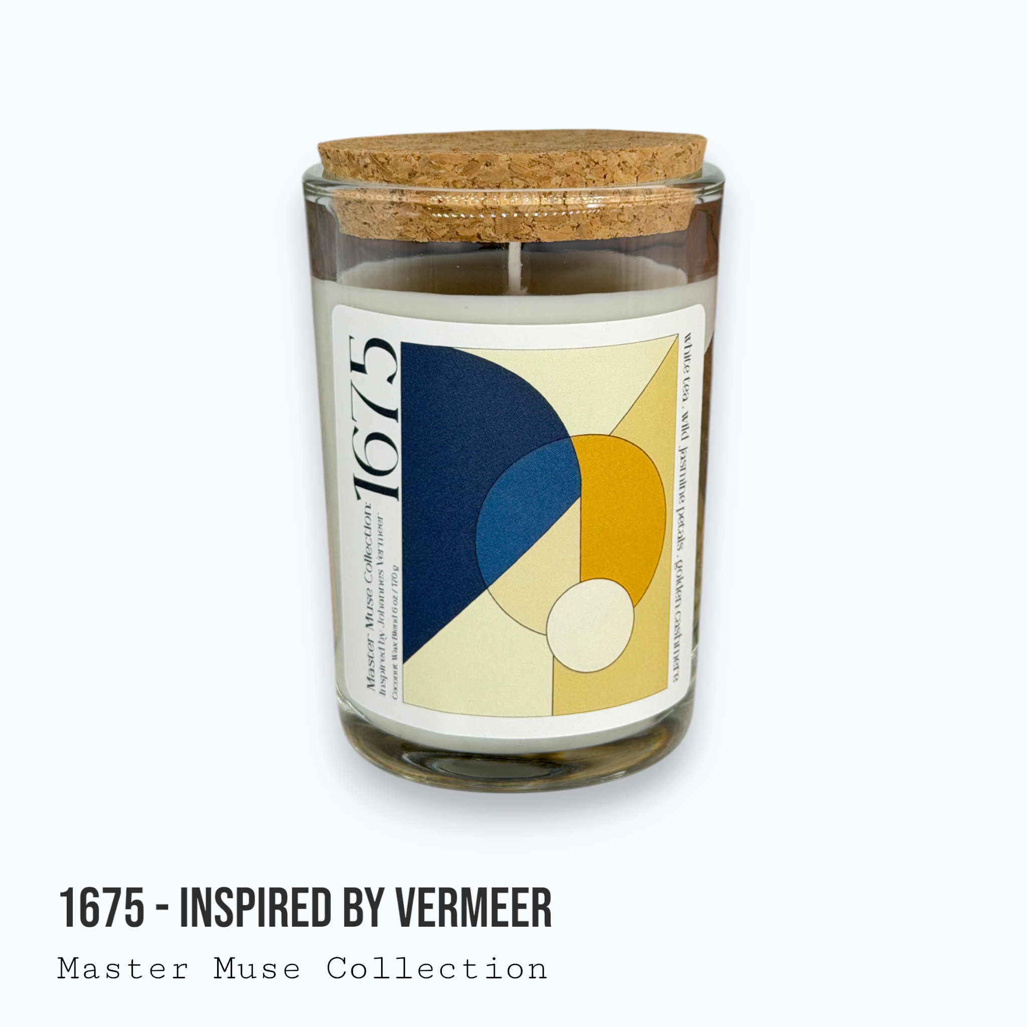 1675 - Master Muse Glass Jar Candle (Inspired by Vermeer)