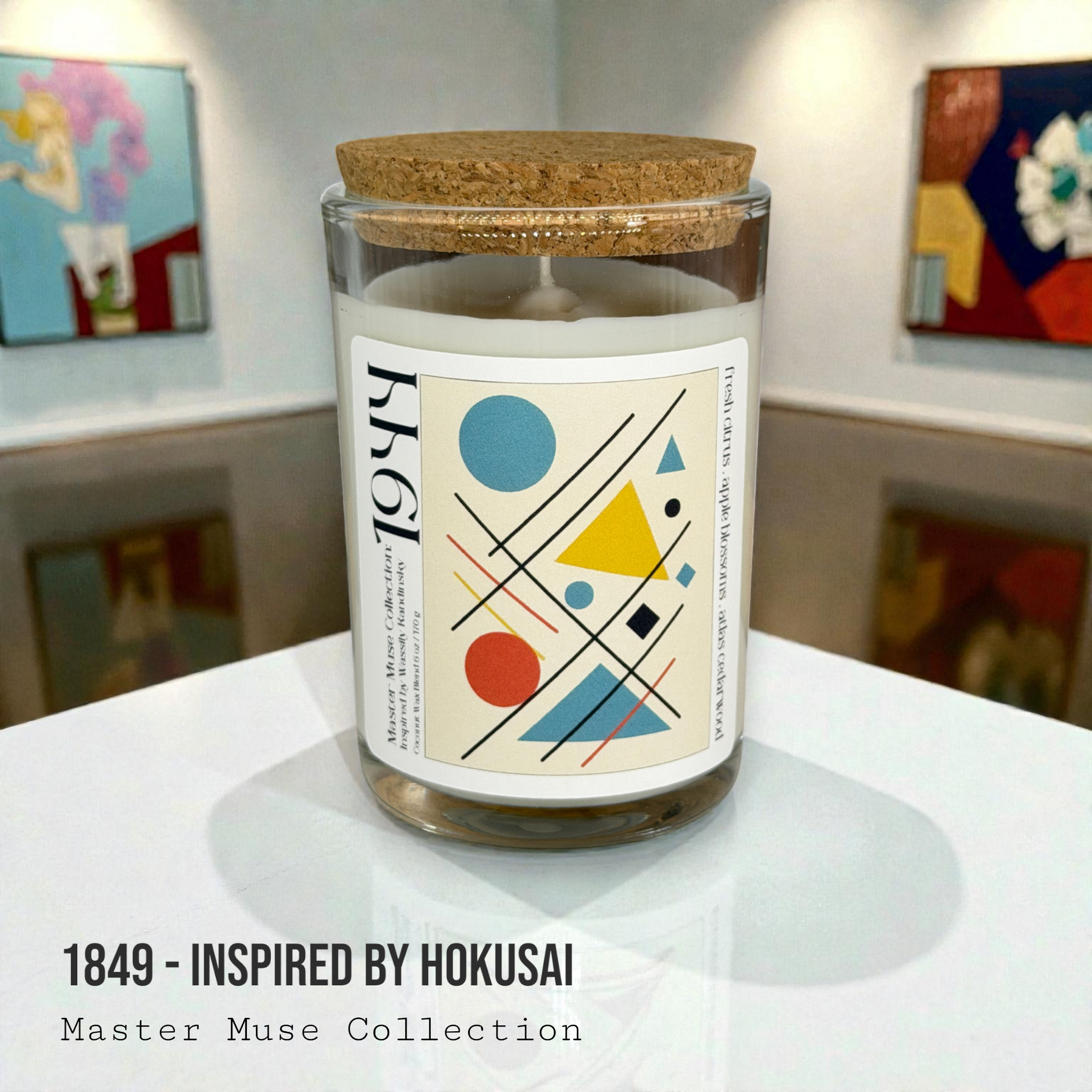 1944 - Master Muse Glass Jar Candle (Inspired by Kandinsky)