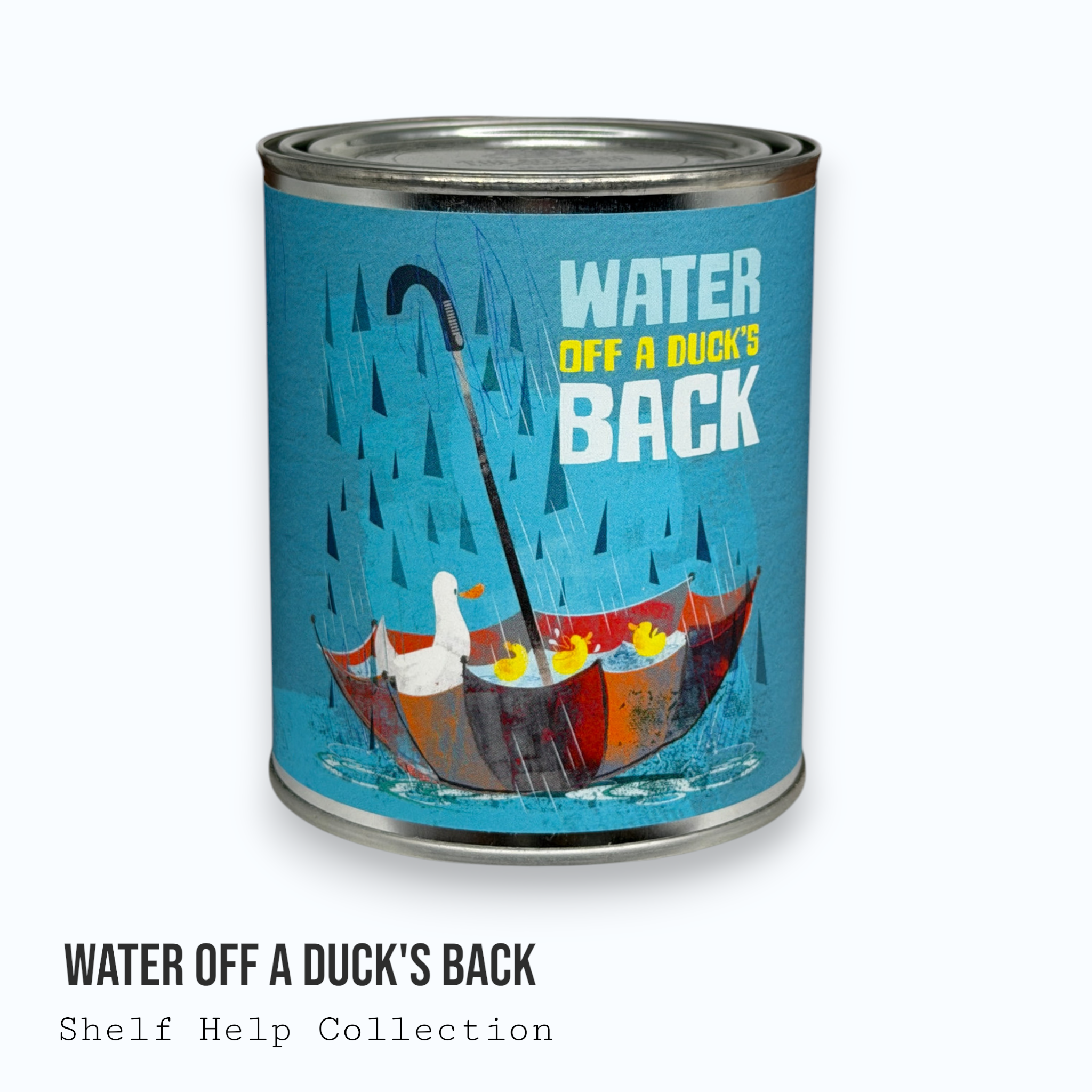 Water Off A Duck's Back — Shelf Help Collection Paint Can Candle