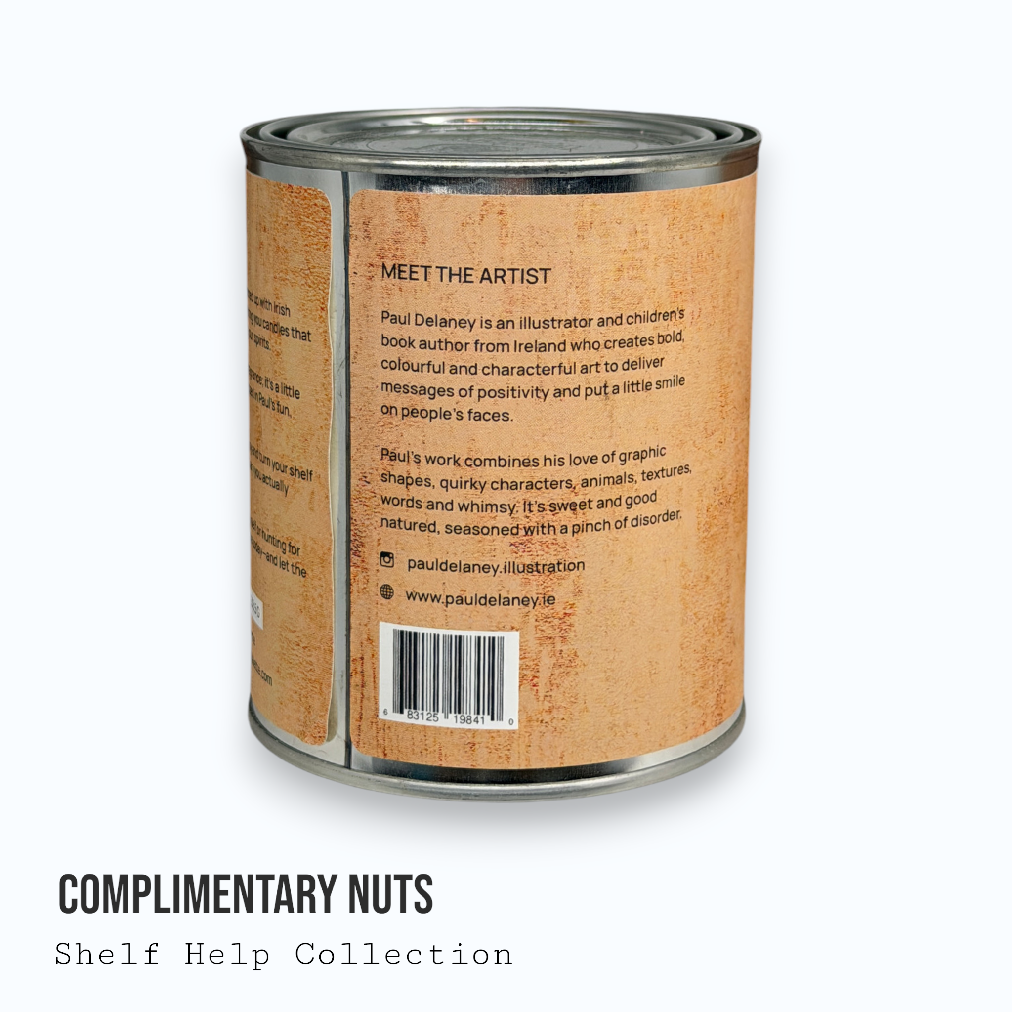 Complimentary Nuts — Shelf Help Collection Paint Can Candle