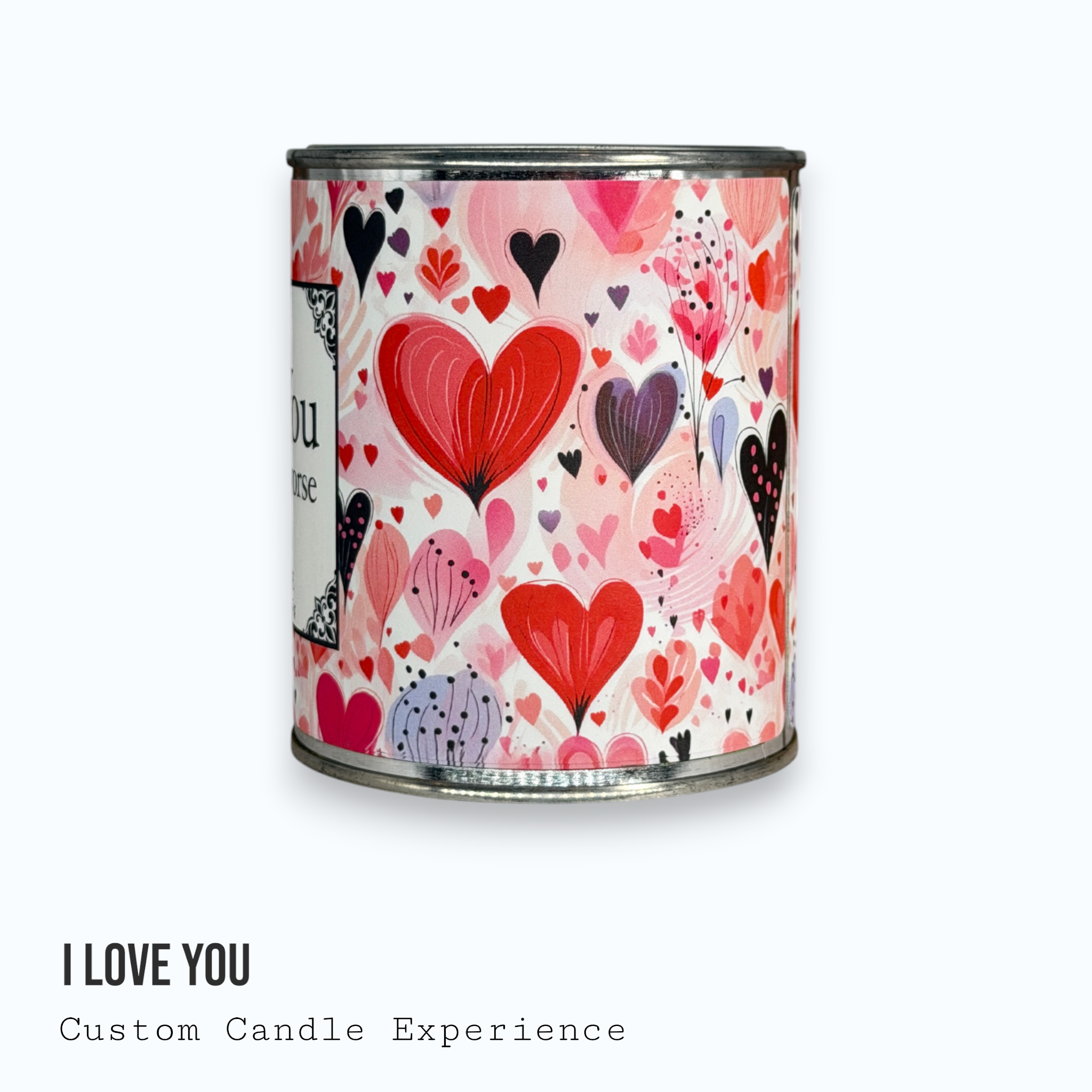 I Love You Custom Candle