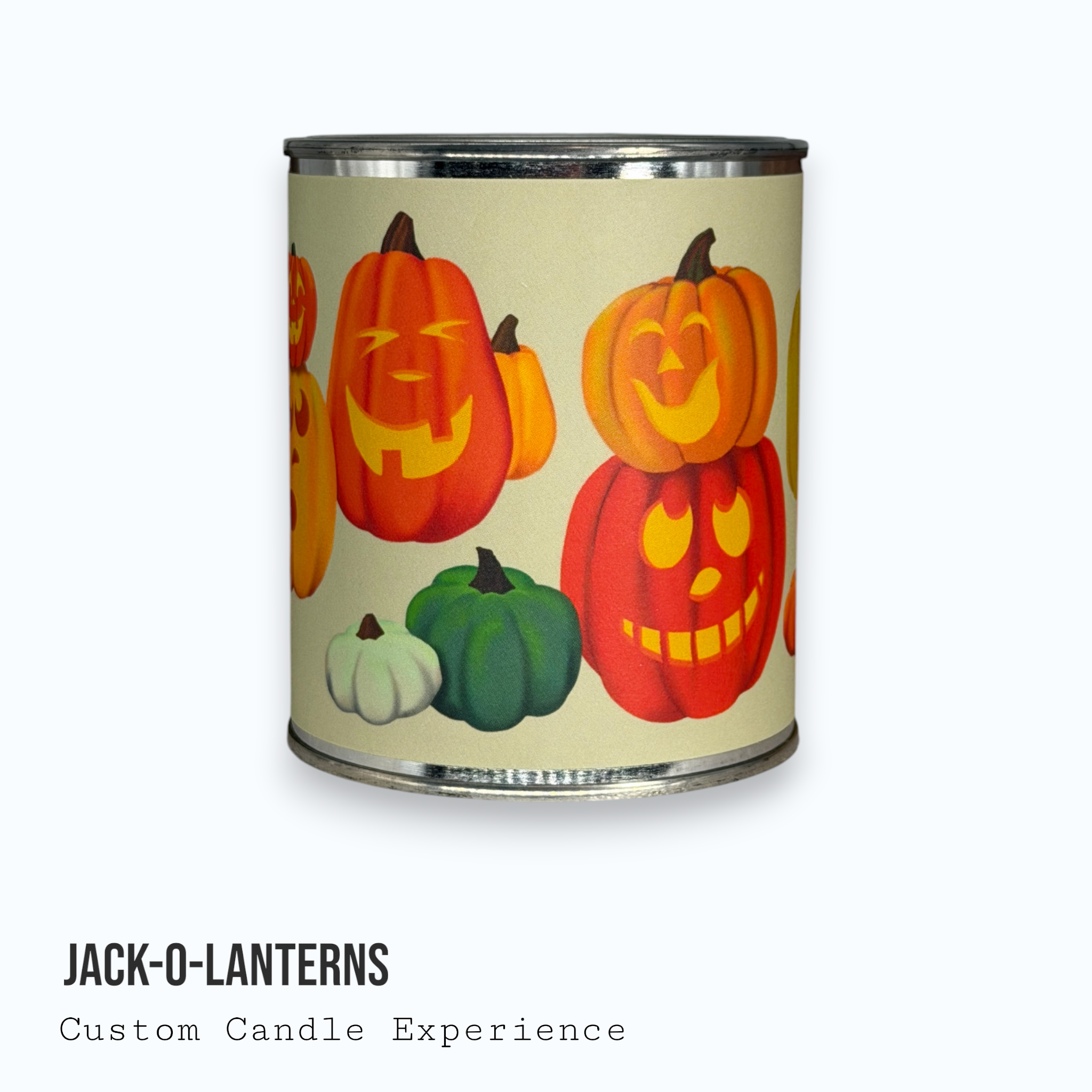 Jack-O-Lanterns Fall / Halloween Custom Candle