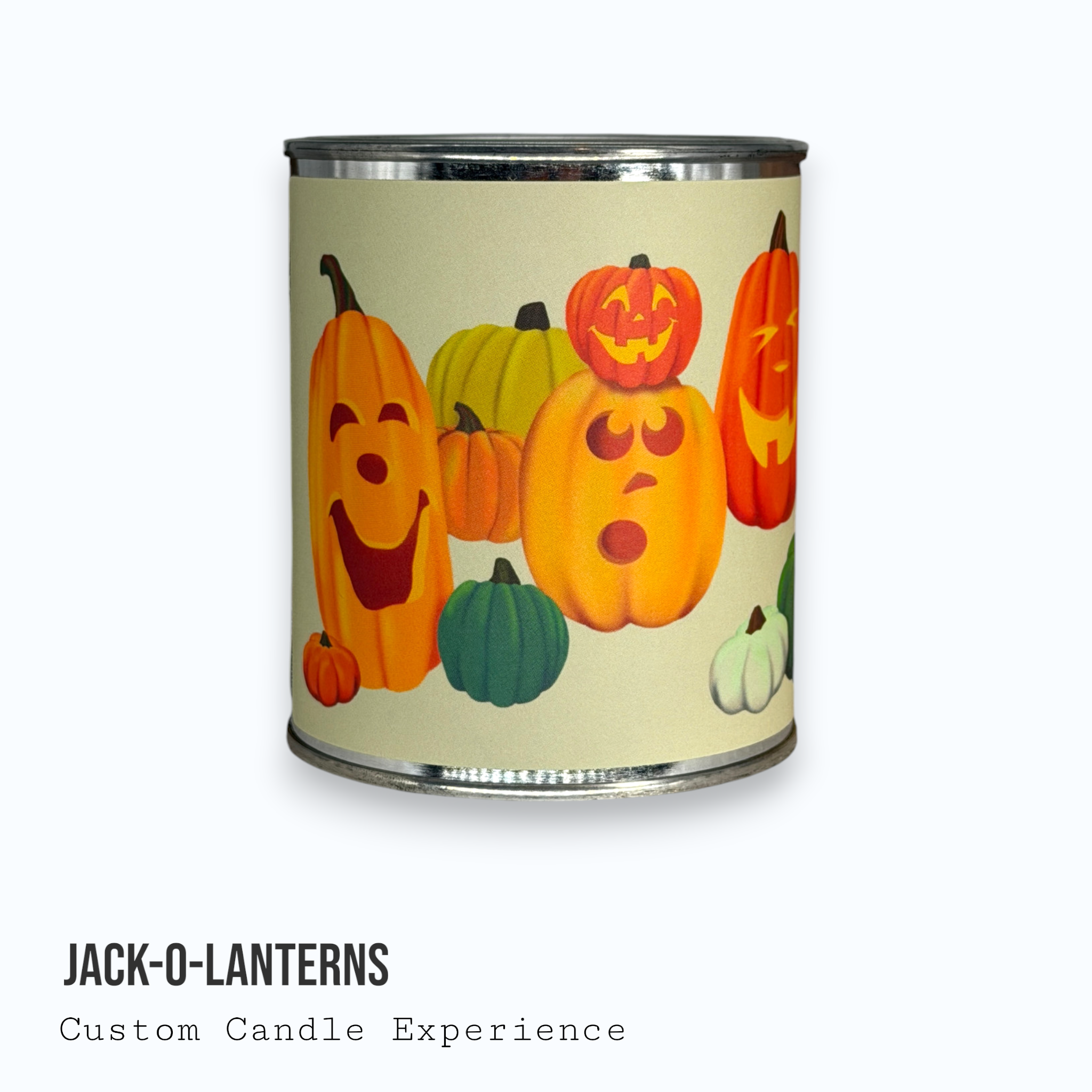 Jack-O-Lanterns Fall / Halloween Custom Candle