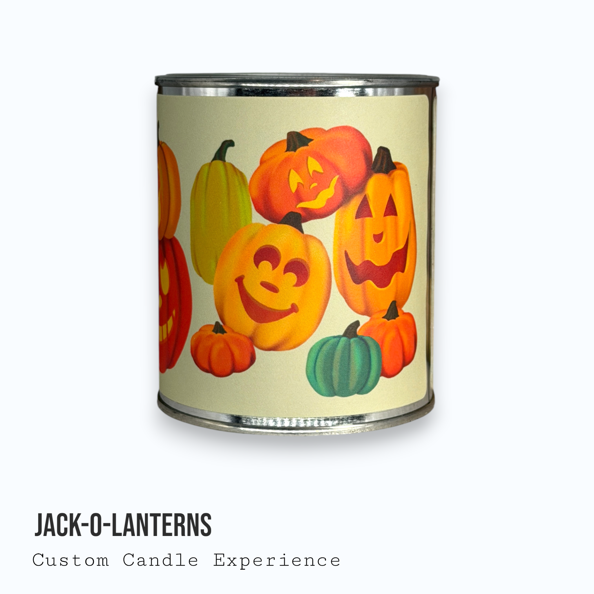 Jack-O-Lanterns Fall / Halloween Custom Candle