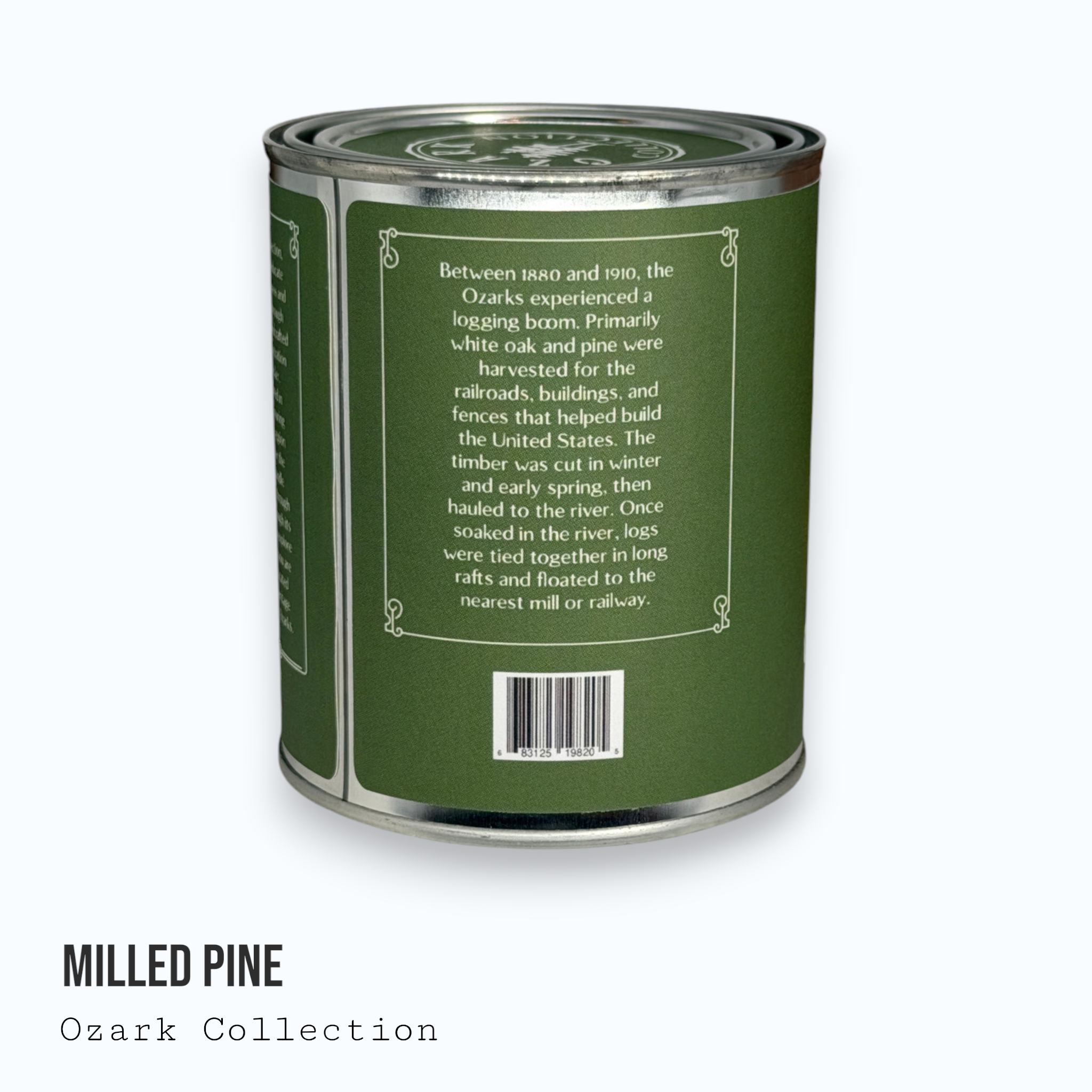 Milled Pine — Ozark Collection Paint Can Candle