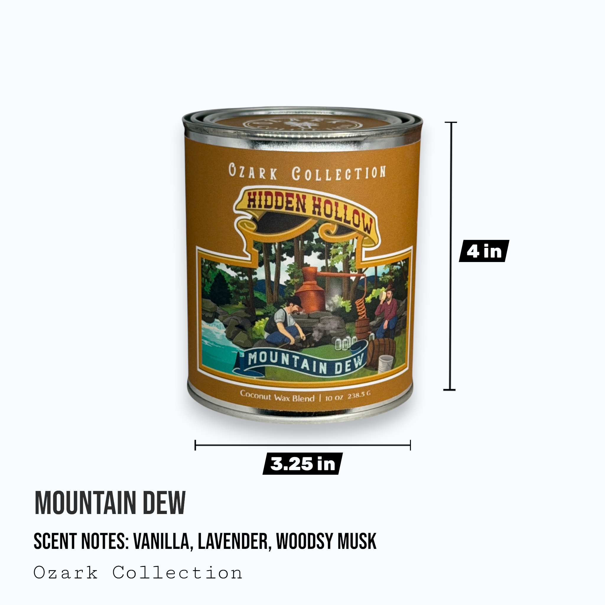 Mountain Dew — Ozark Collection Paint Can Candle