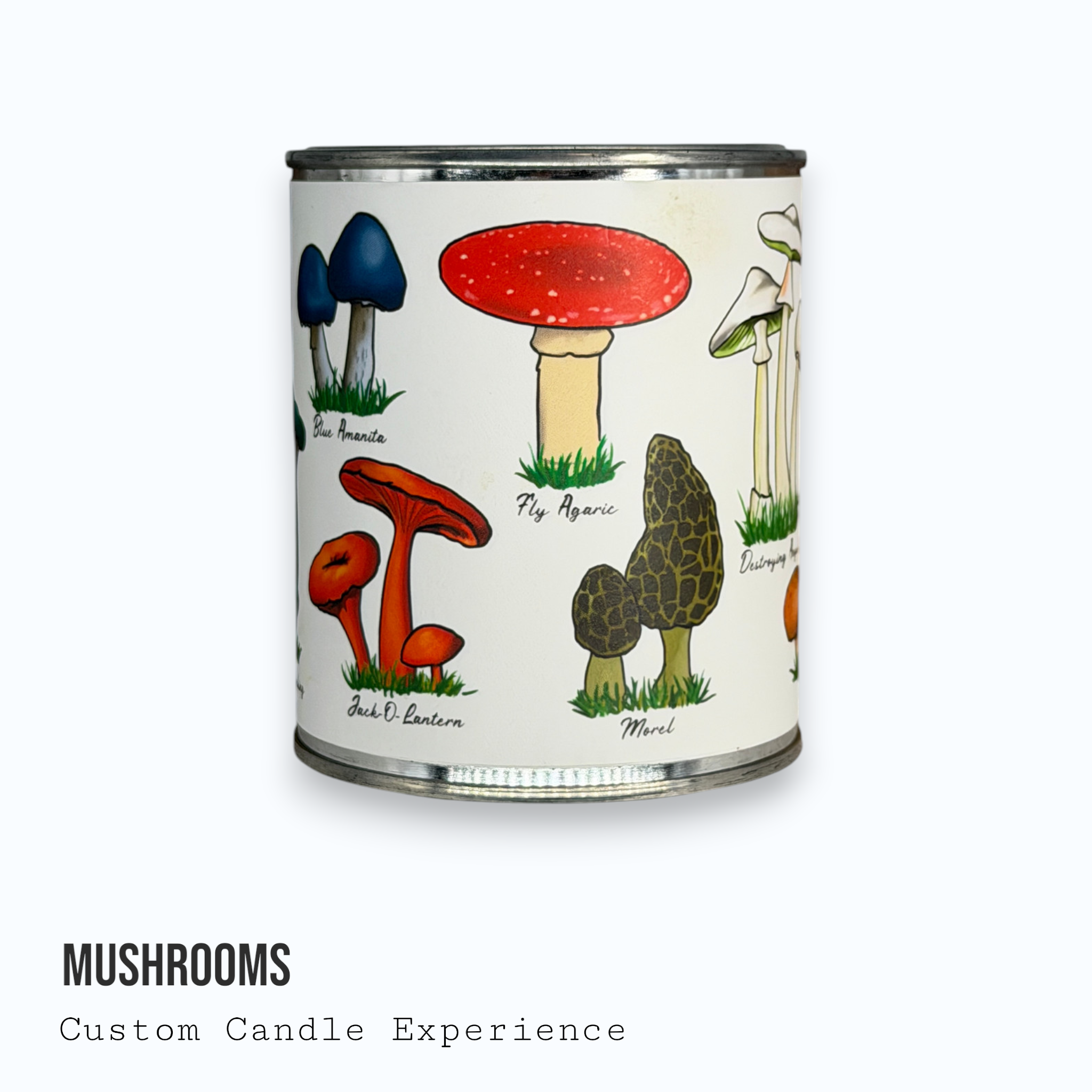 Mushrooms Custom Candle