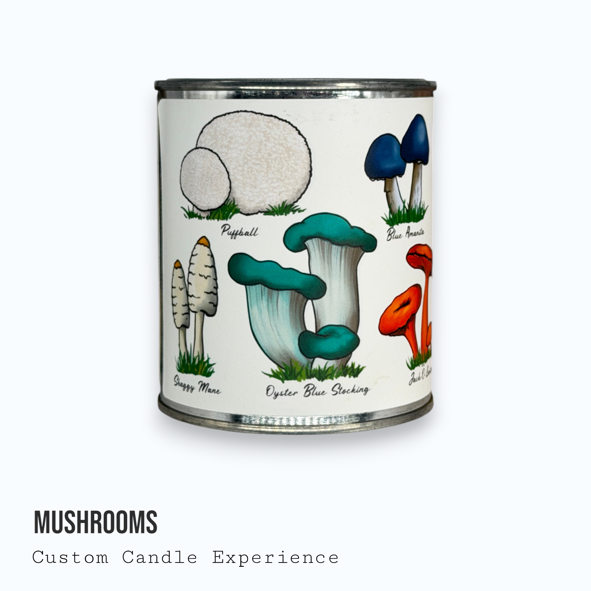 Mushrooms Custom Candle