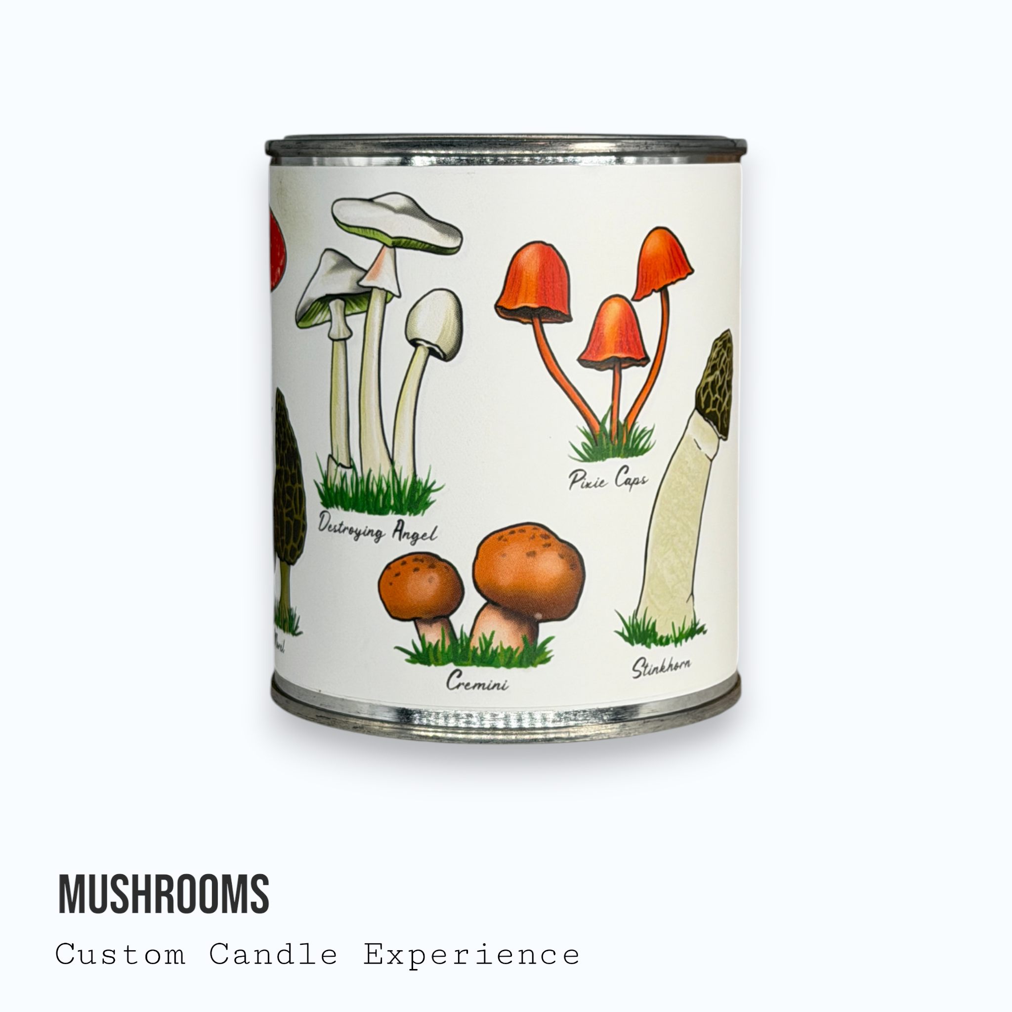 Mushrooms Custom Candle