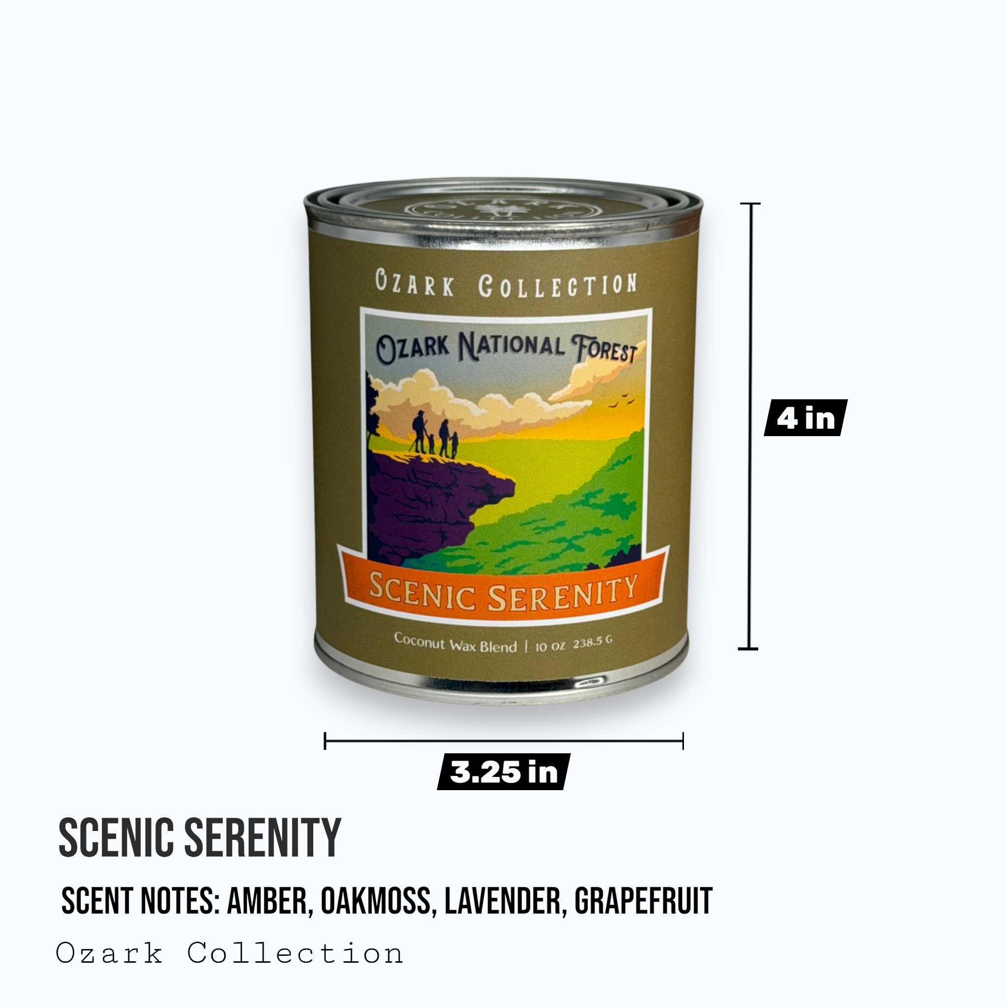 Scenic Serenity — Ozark Collection Paint Can Candle