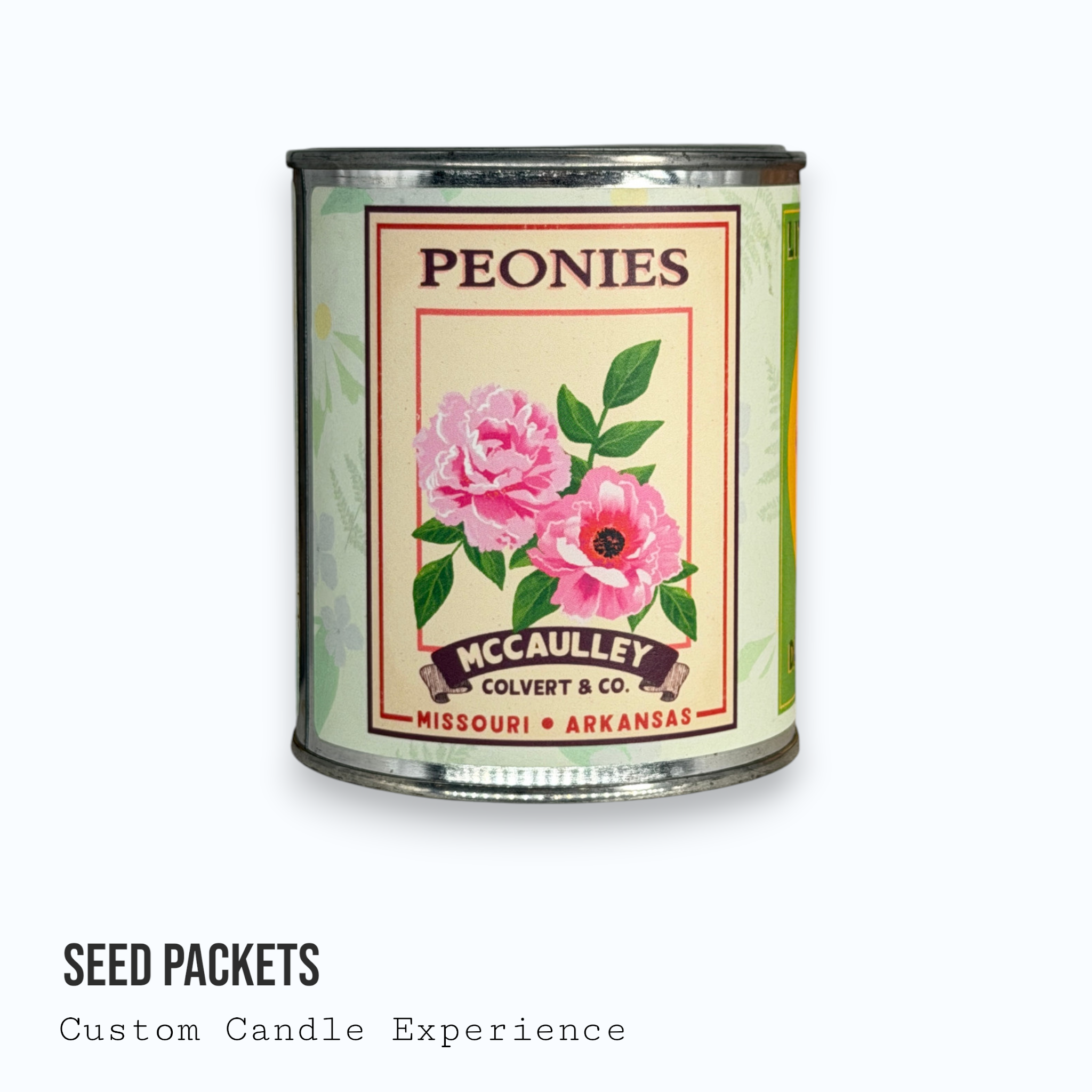 Seed Packets Custom Candle