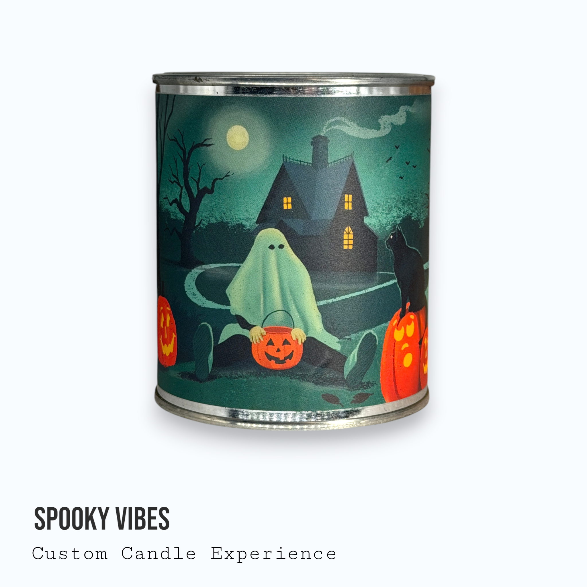 Spooky Vibes Halloween Custom Candle