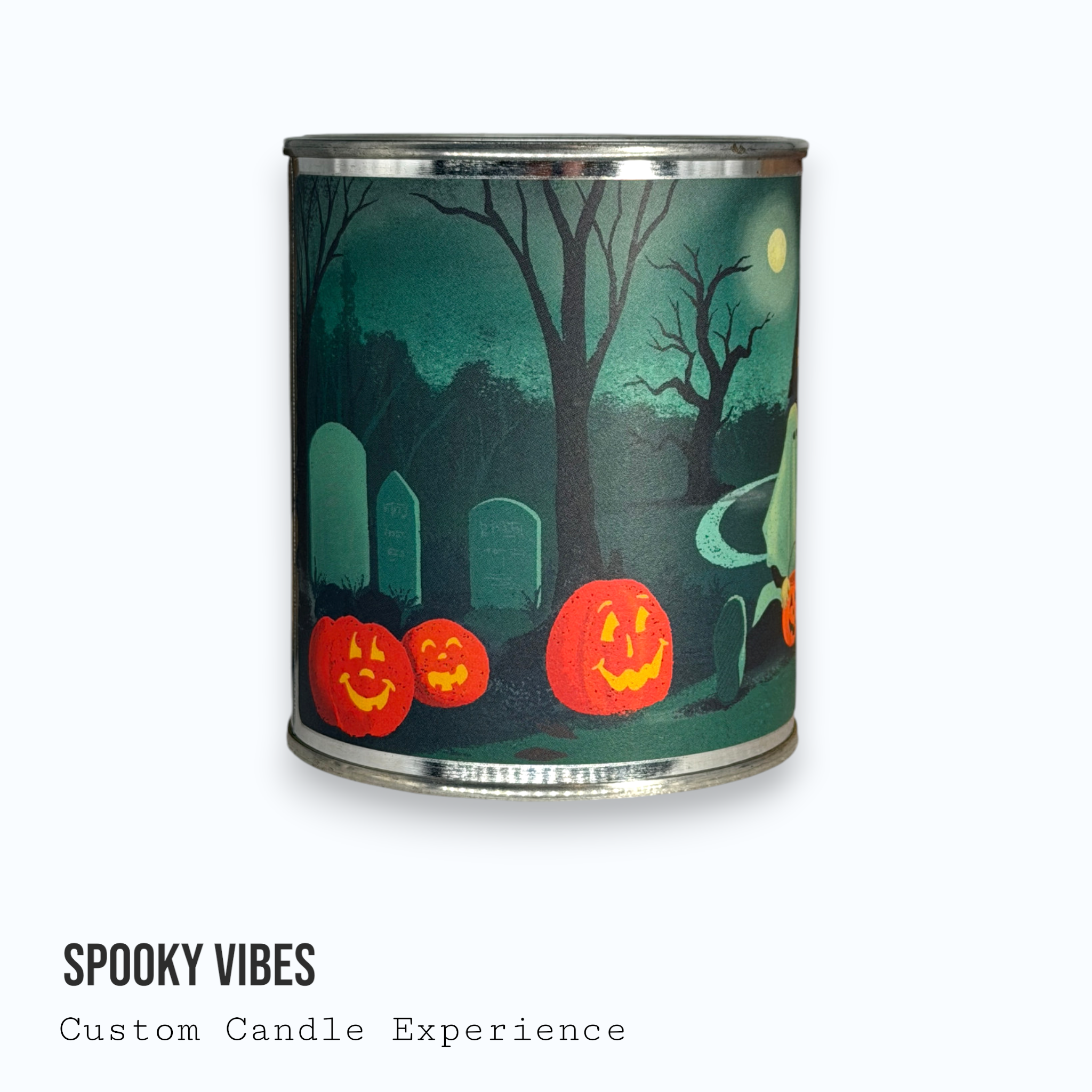 Spooky Vibes Halloween Custom Candle