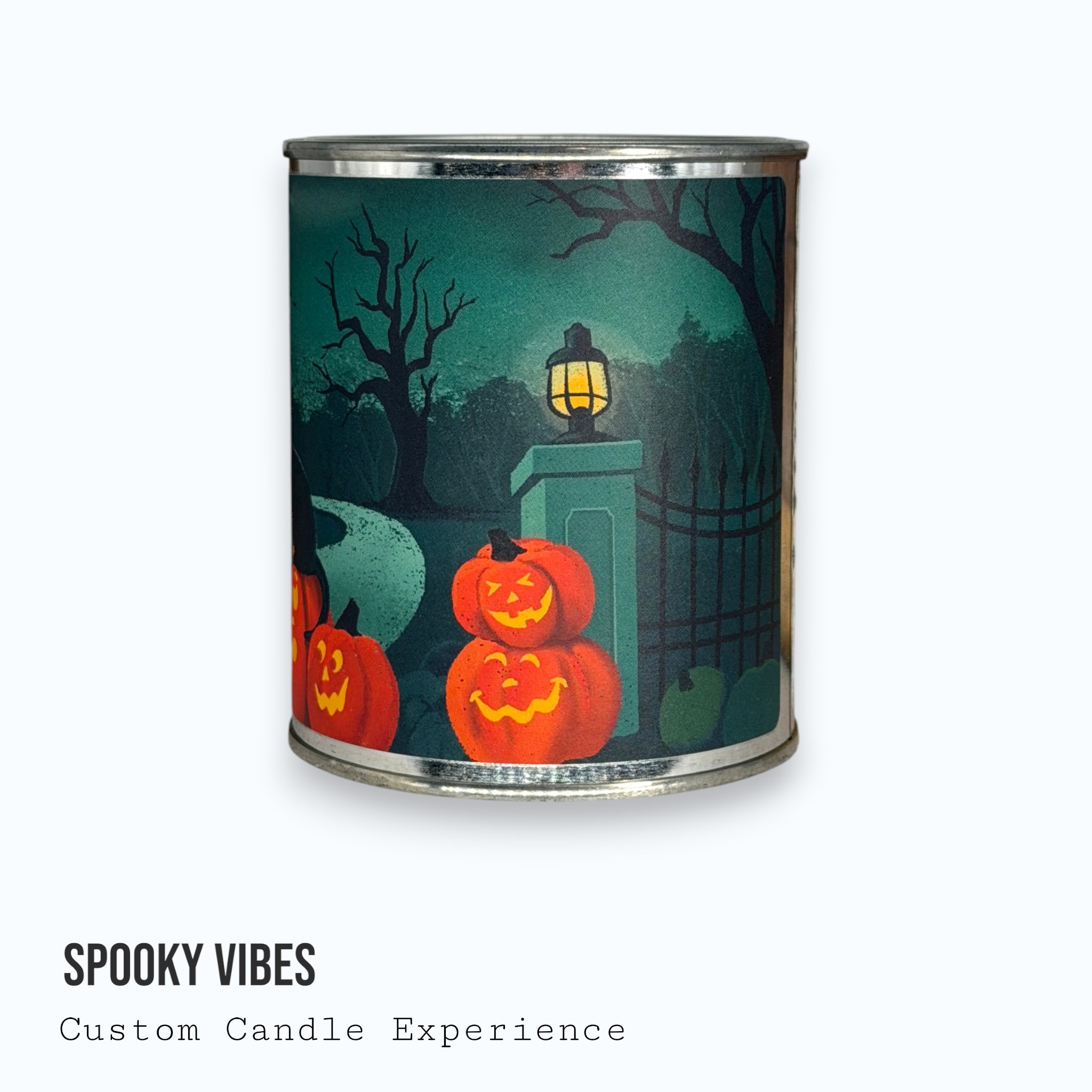 Spooky Vibes Halloween Custom Candle