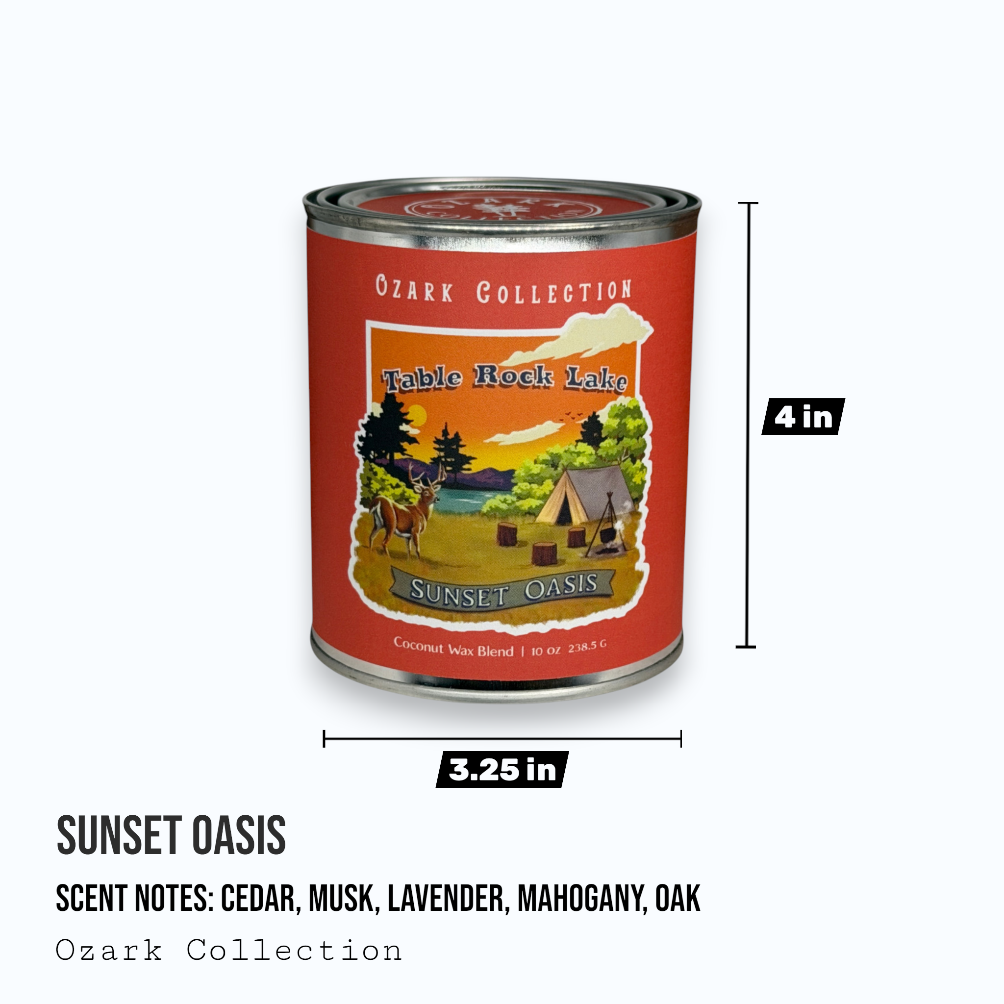 Sunset Oasis — Ozark Collection Paint Can Candle