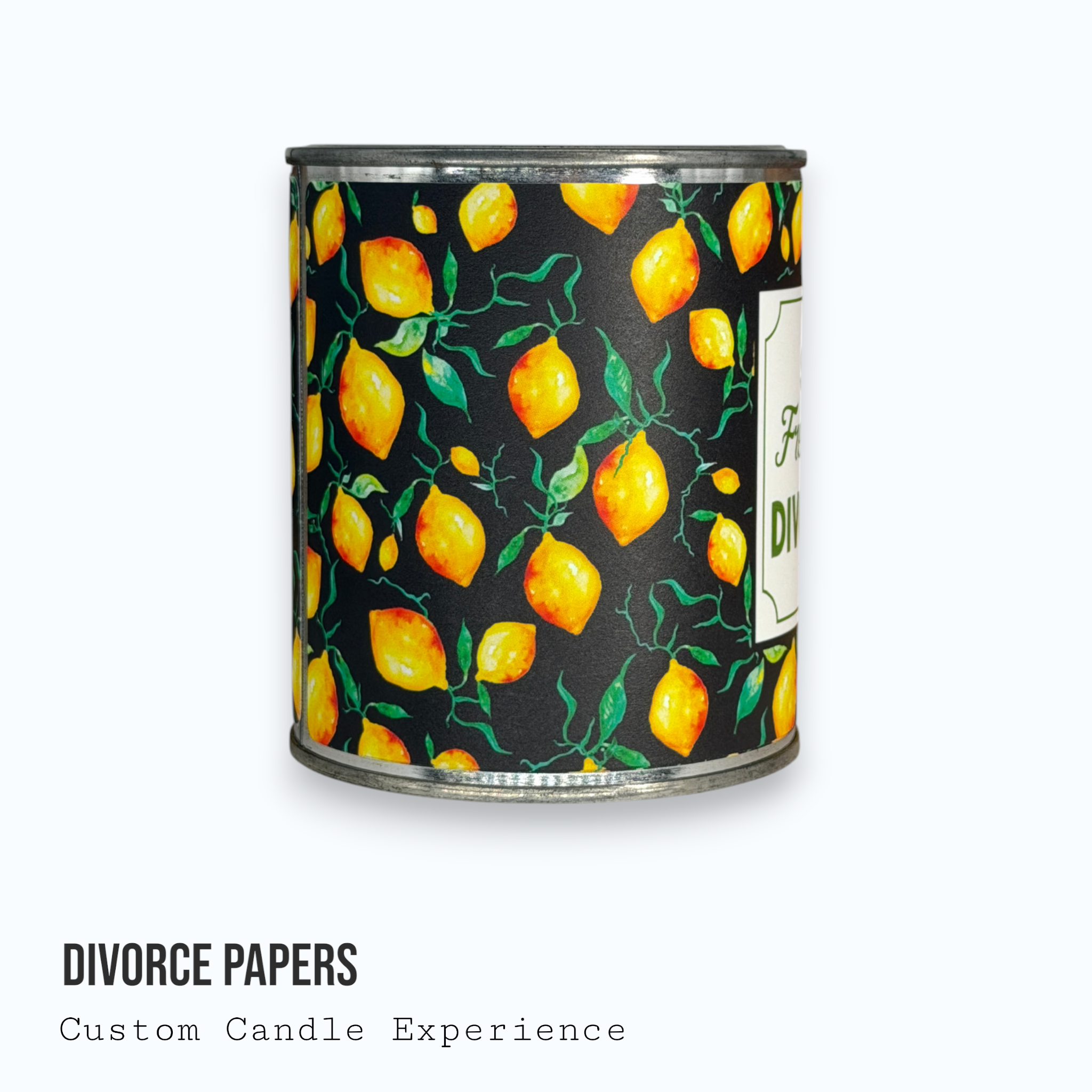 Divorce Papers Custom Candle