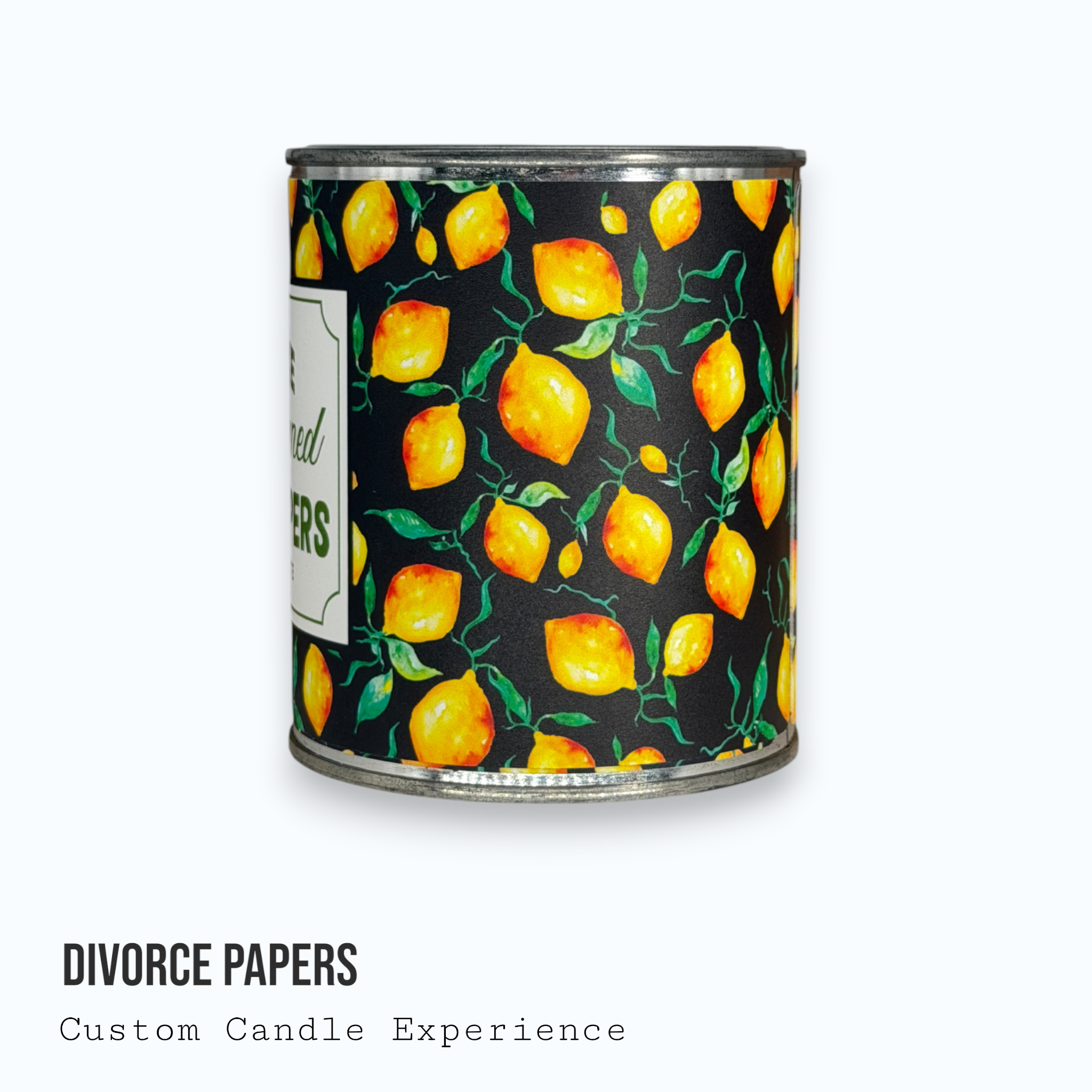 Divorce Papers Custom Candle